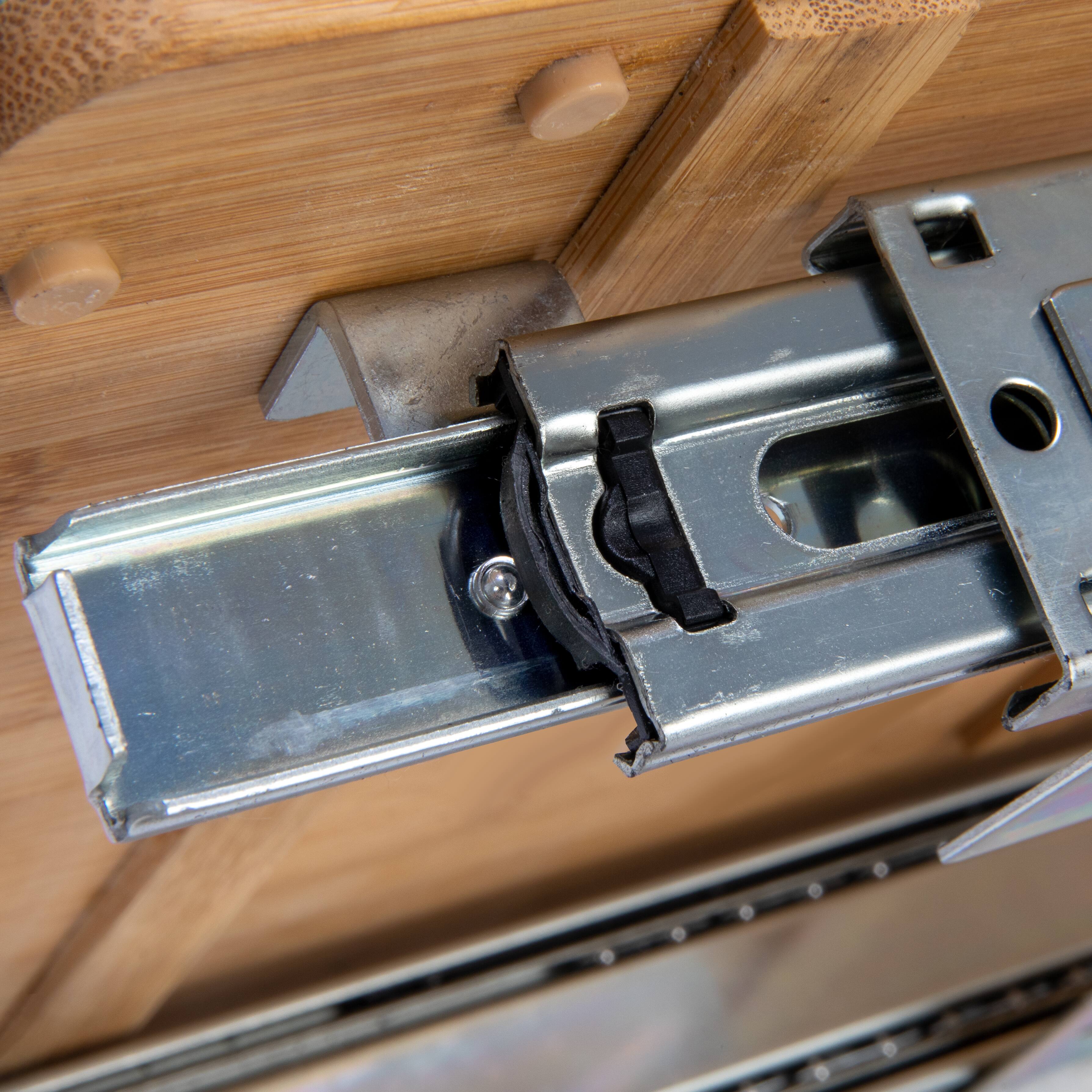 Household Essentials Glidez Wood 2-Tier Cabinet Organizer