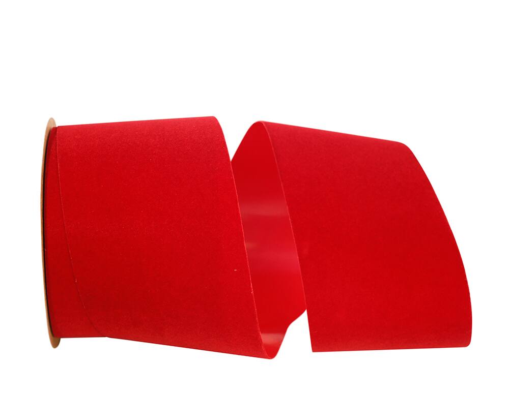 JAM Paper Holiday Red Velvet Ribbon