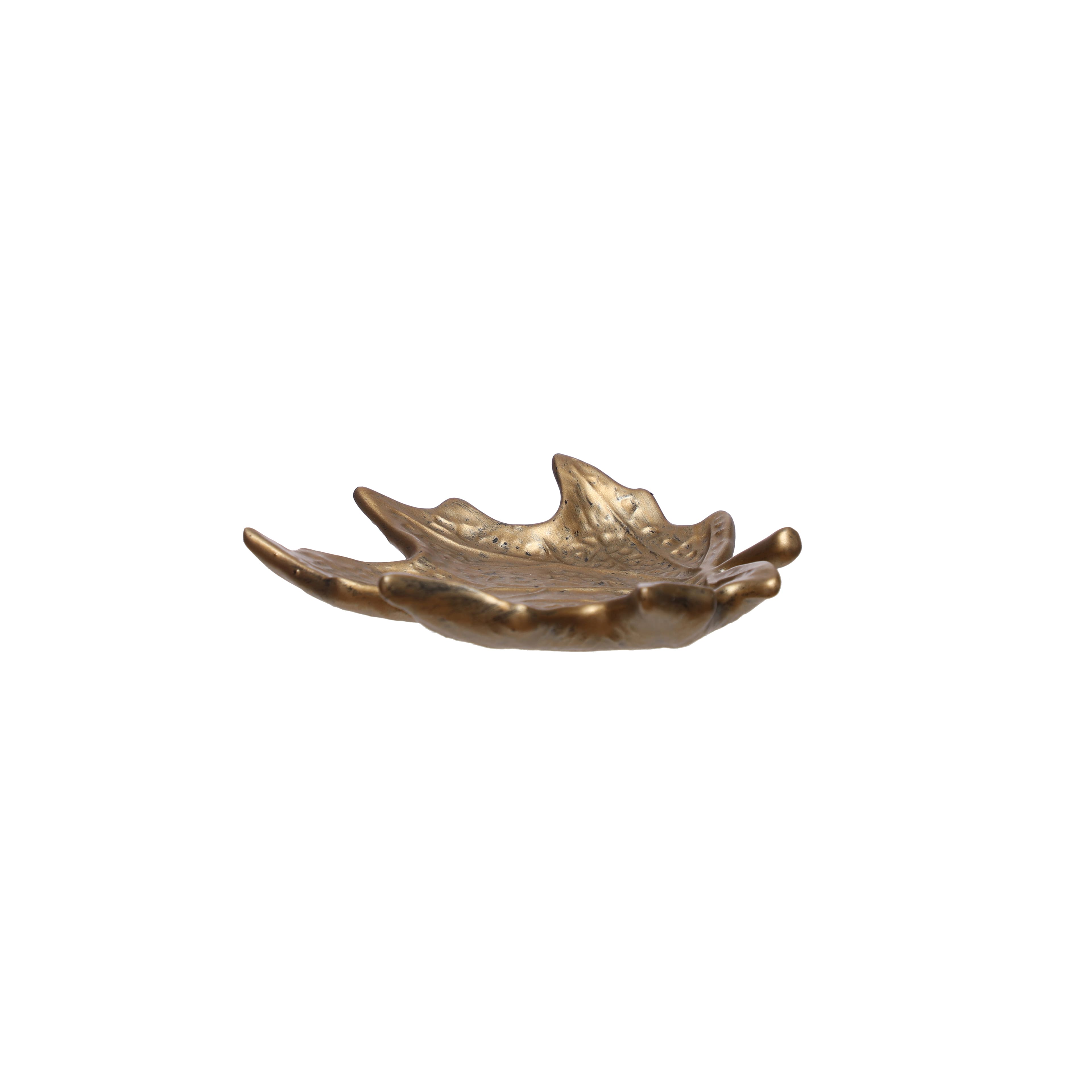 7.5&#x22; Gold Maple Leaf Trinket Tray by Ashland&#xAE;