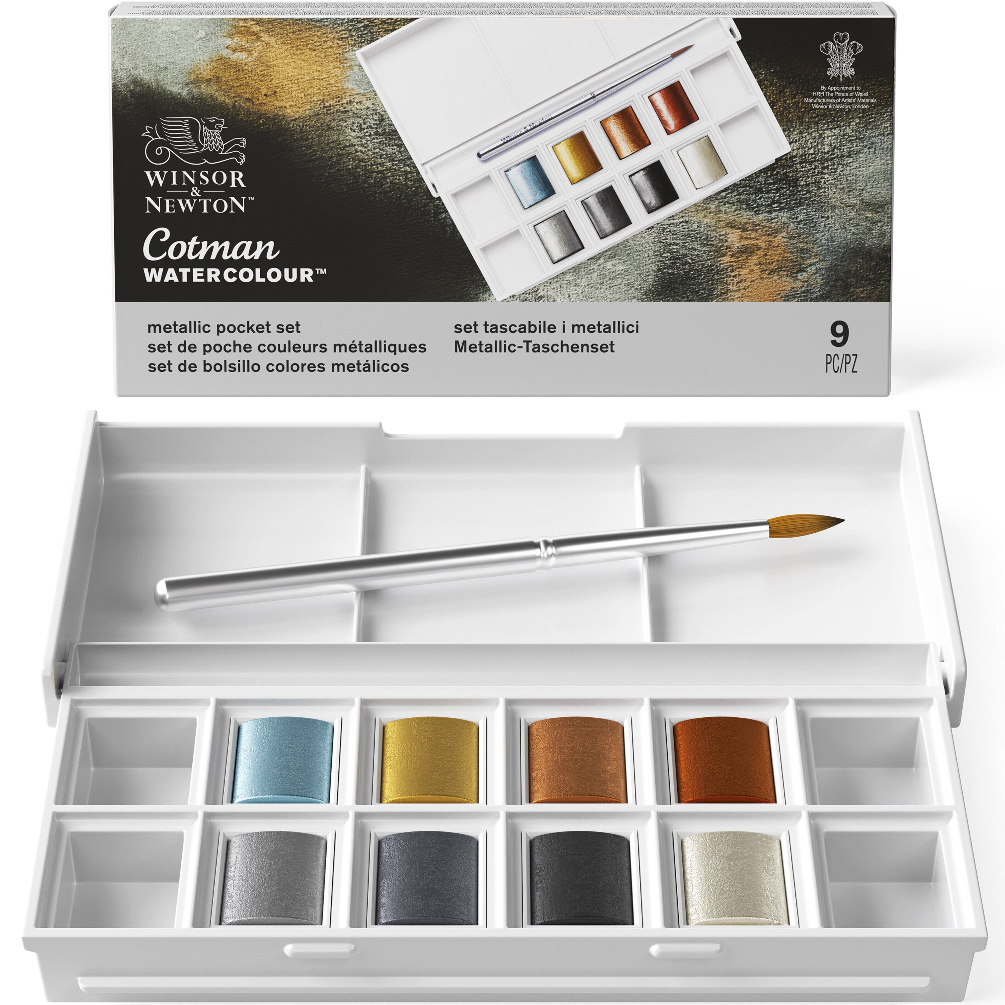 Winsor &#x26; Newton&#x2122; Cotman Watercolour&#x2122; Metallic Pocket Set