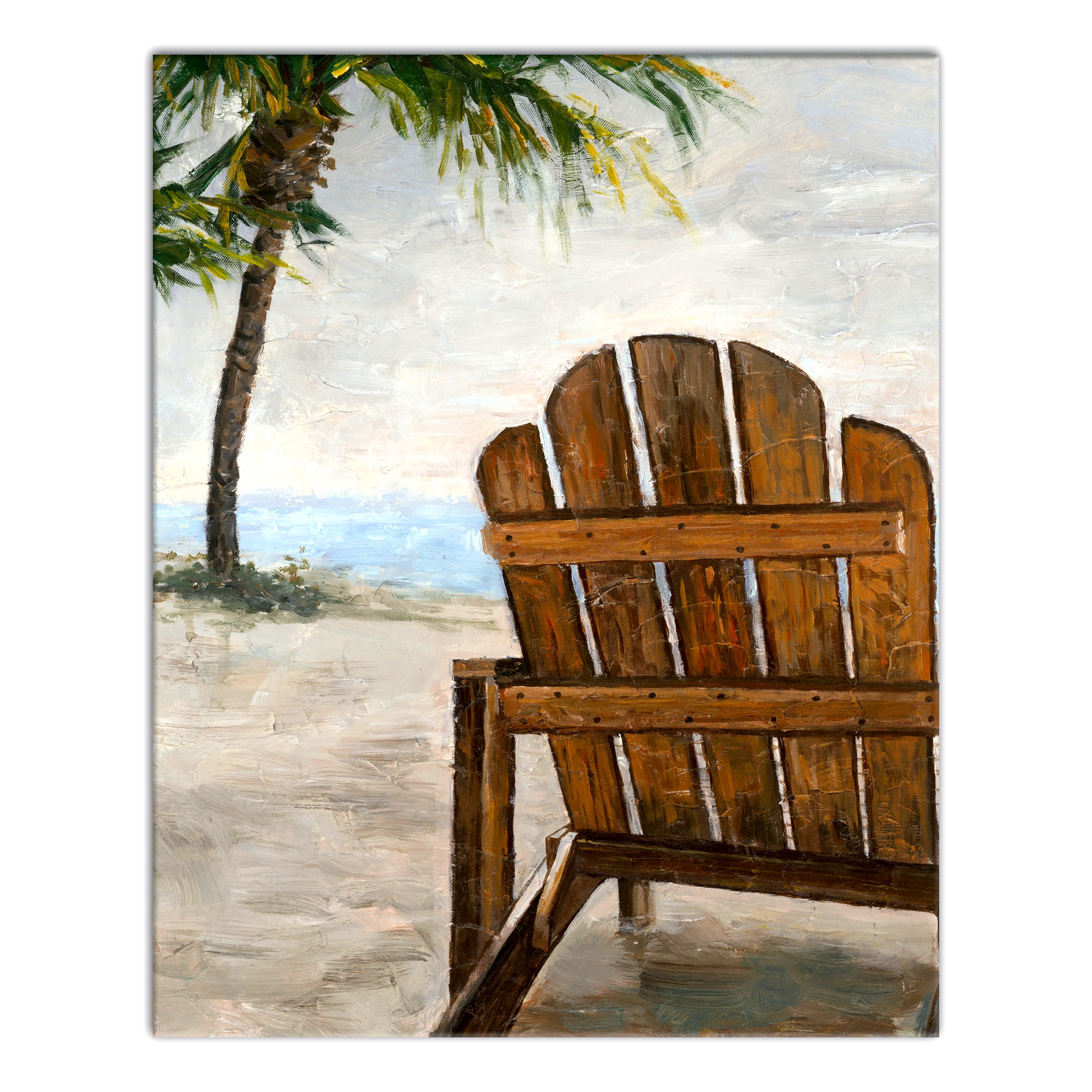 Beach Chair 16" x 20" Canvas Wall Art