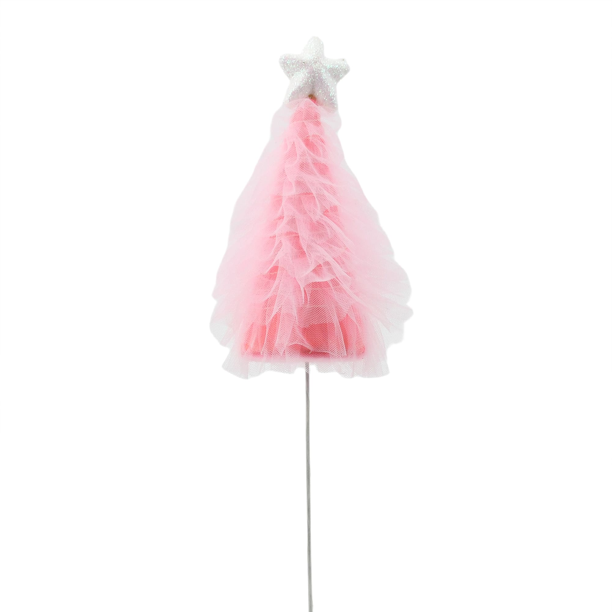 11.75&#x22; Pink Christmas Tree Tutu Pick by Ashland&#xAE;