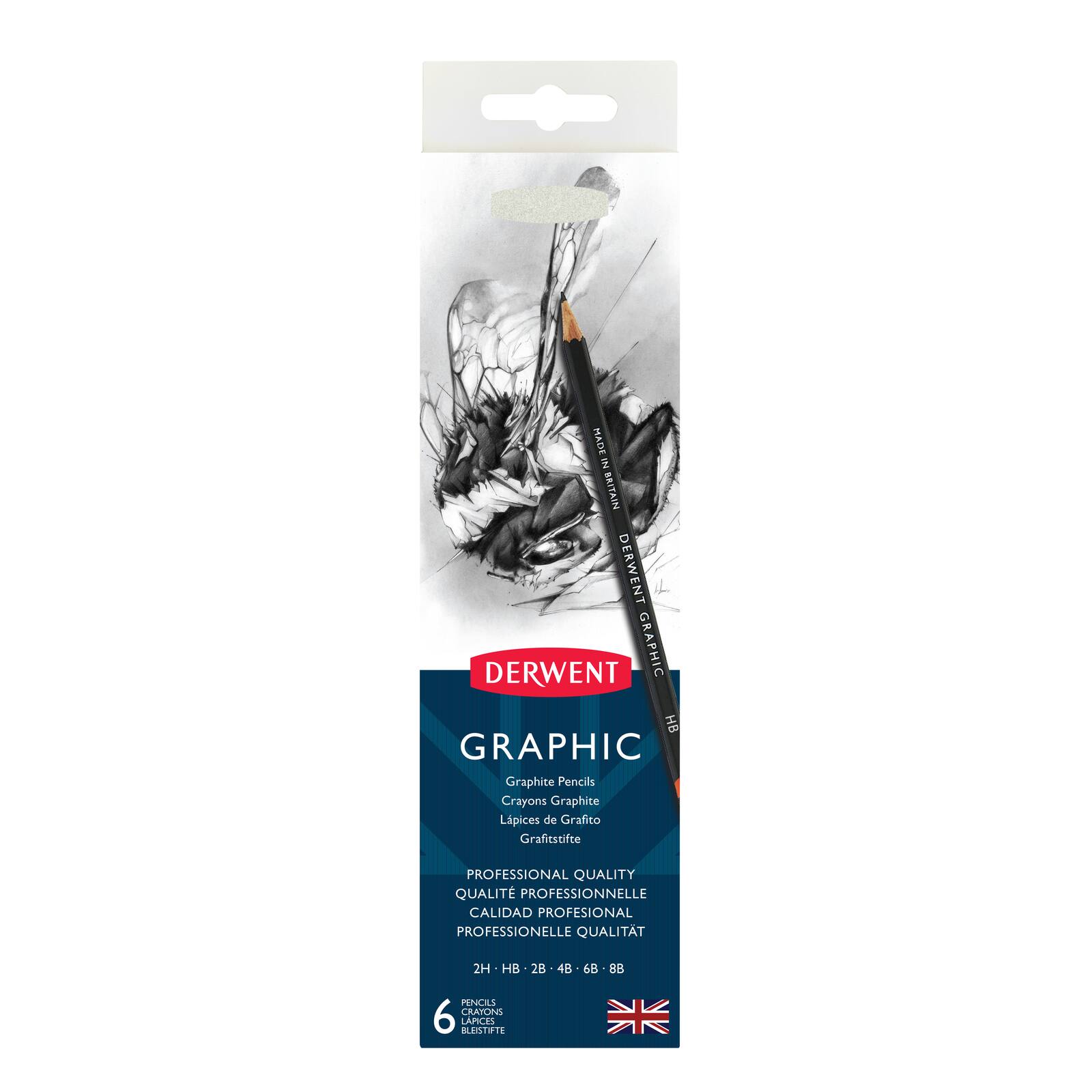Derwent&#xAE; Graphic 6 Pencil Tin Set