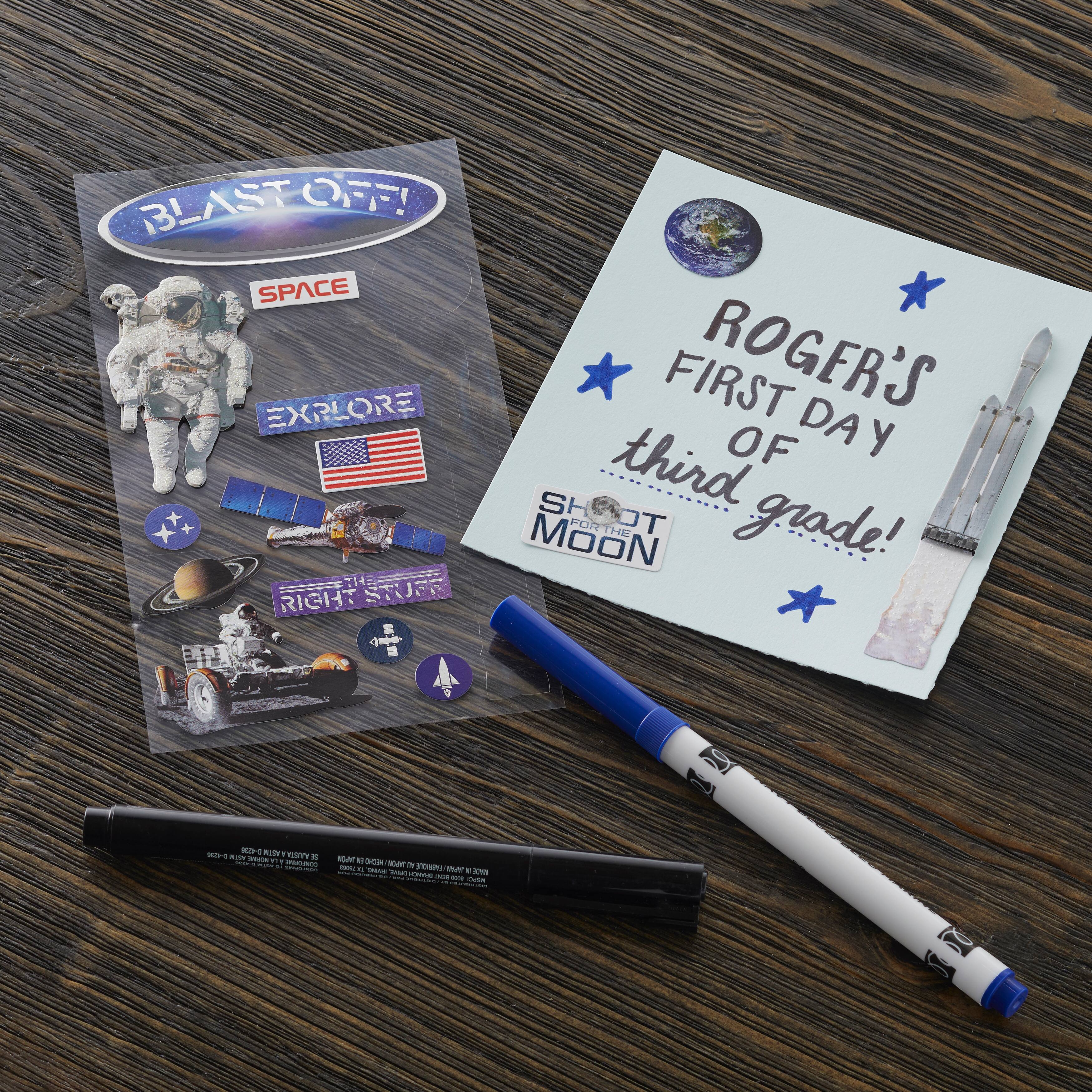 12 Pack: Astronaut Dimensional Stickers by Recollections&#x2122;