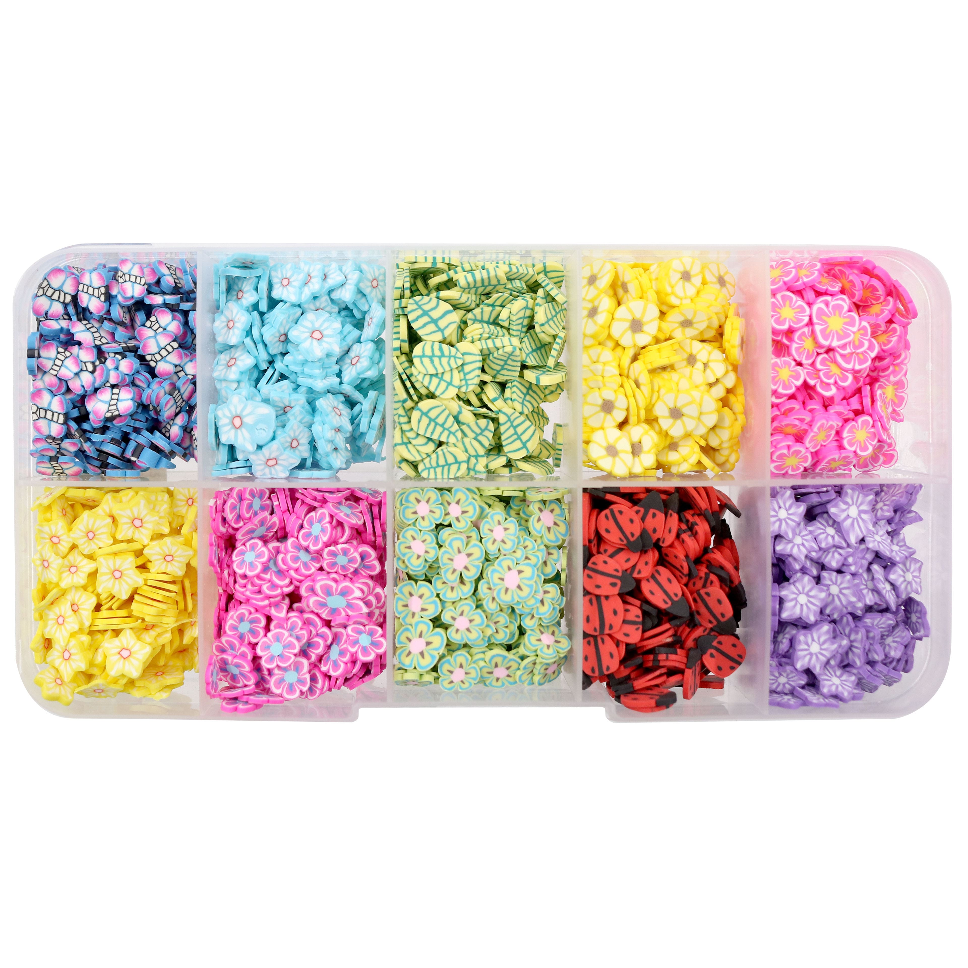 Shaped Clay Glitter 10 Compartment Box by Creatology™