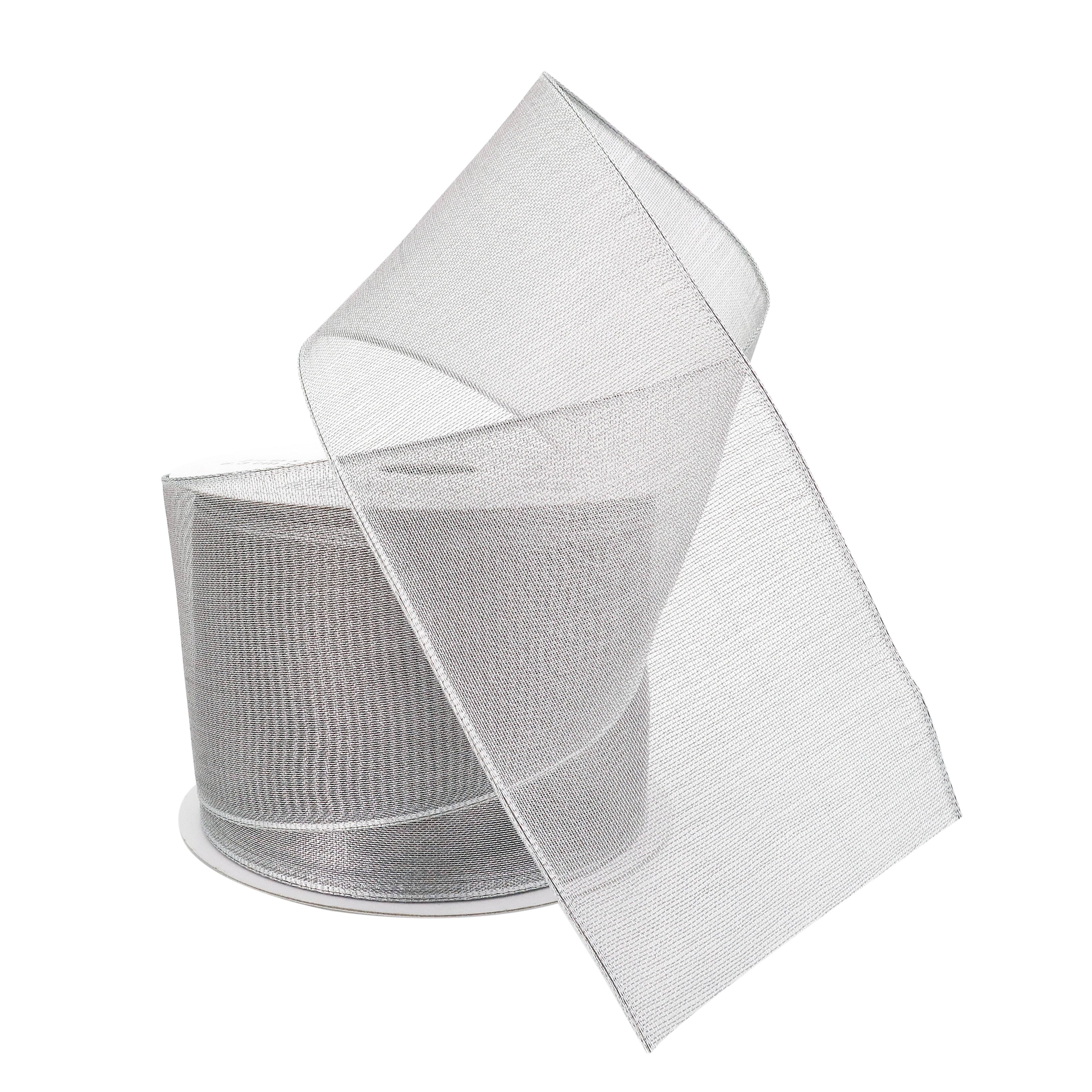 12 Pack: 2.5&#x22; x 10yd. Sheer Metallic Wired Ribbon by Celebrate It&#xAE; Specialty
