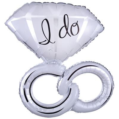 30" Wedding Rings Foil Balloon