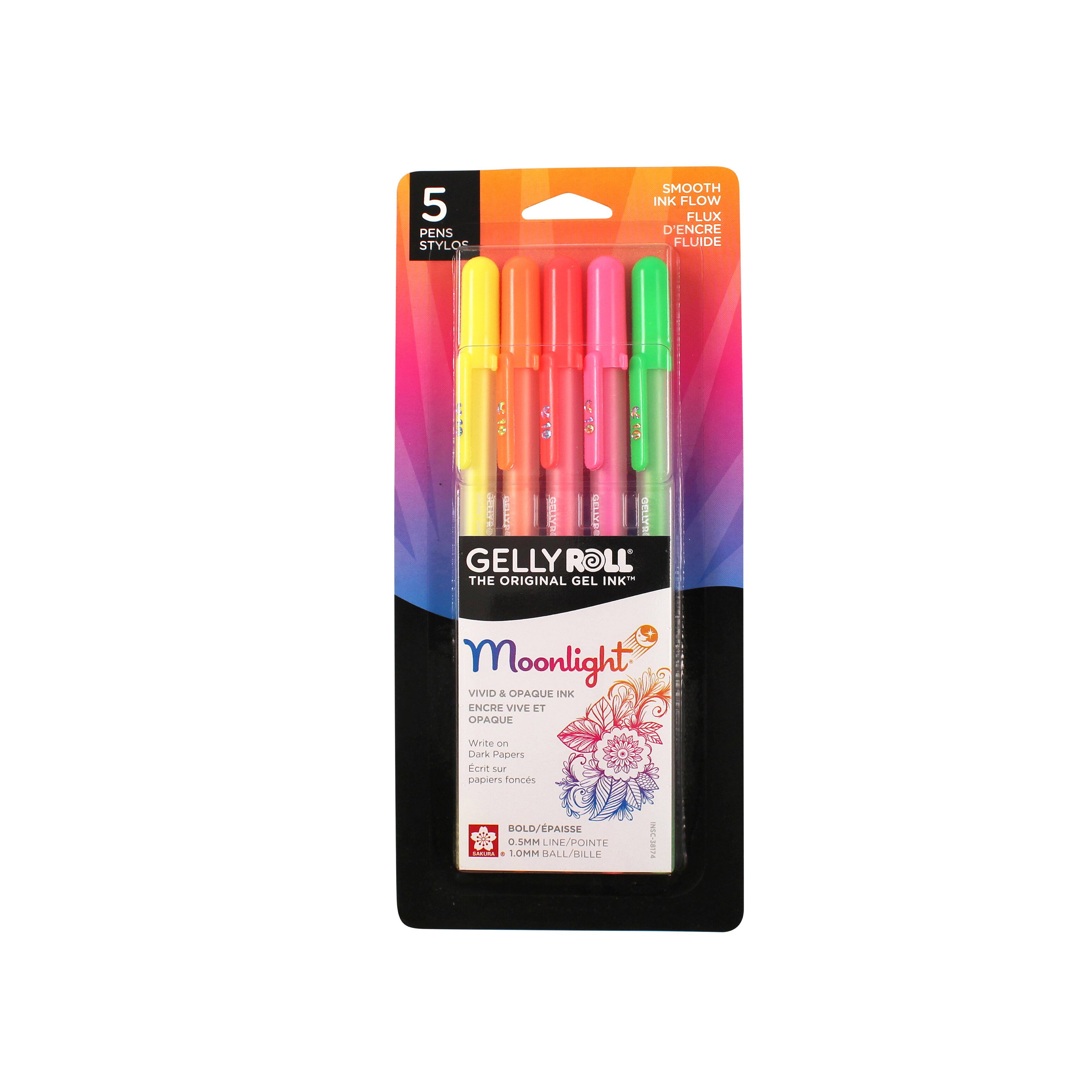 Gelly Roll&#xAE; Moonlight&#xAE; 10 Bold Point Gel Pen 5 Color Set, Dawn