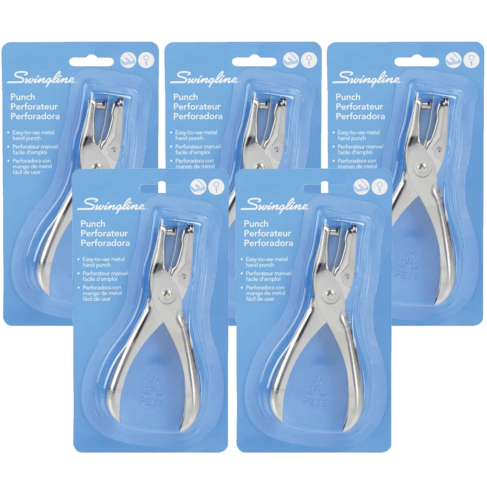 Swingline&#xAE; One Hole Paper Punch, Pack of 5