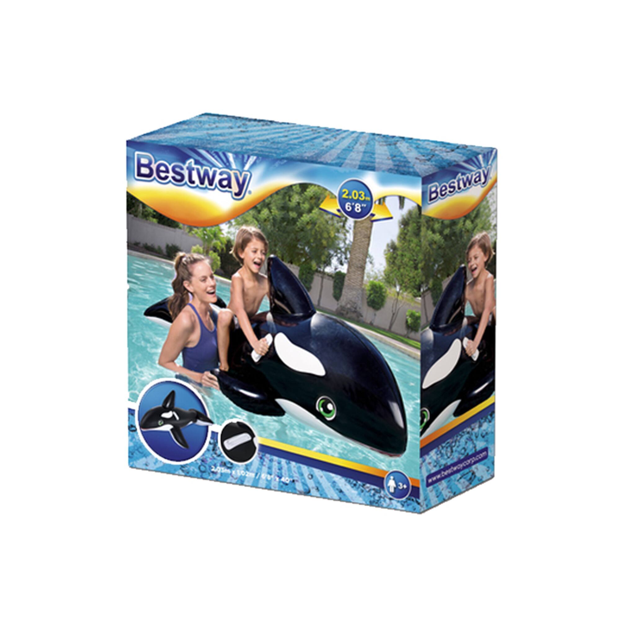 Bestway H2OGO! Jumbo Whale Rider Inflatable Pool Float