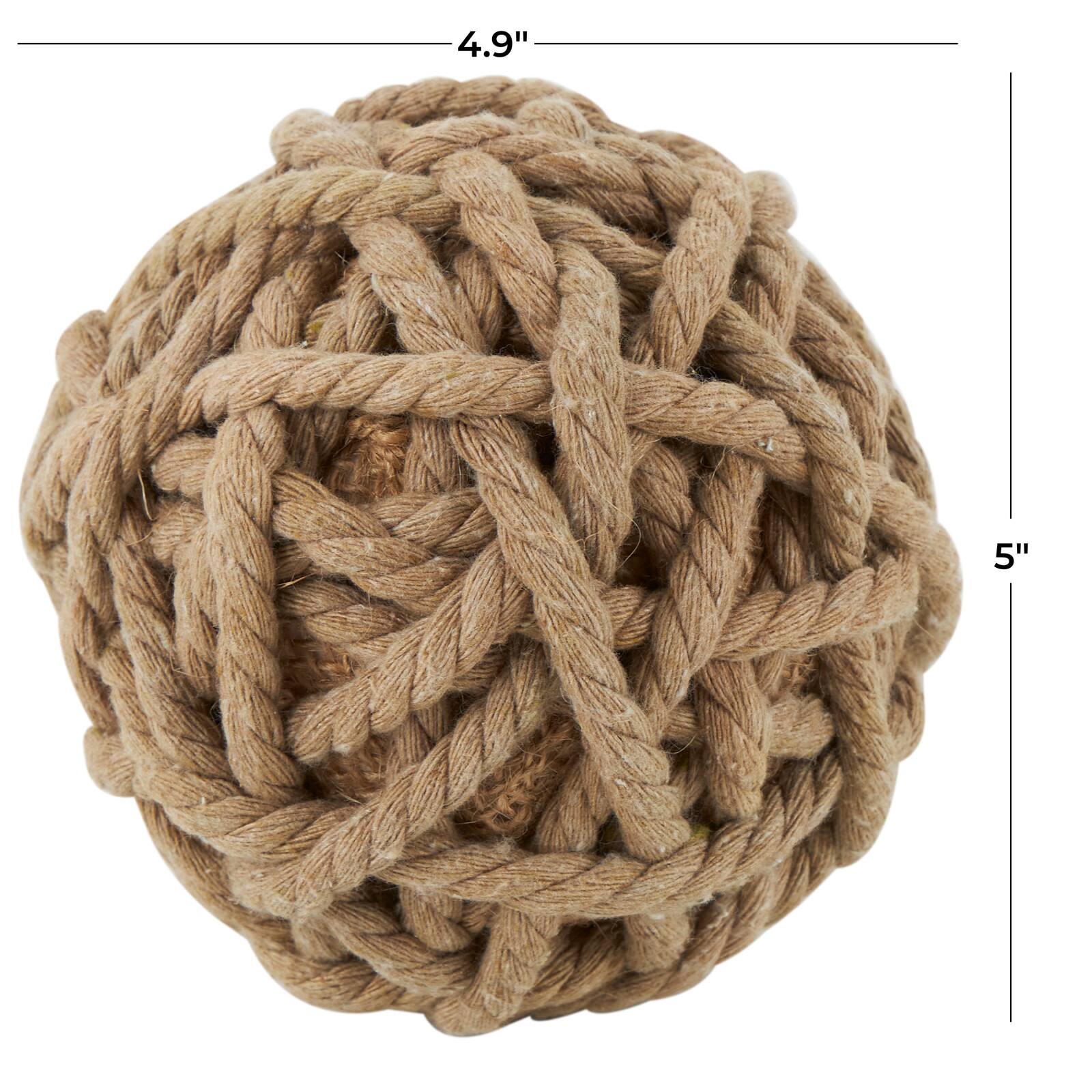 Brown Jute Handmade Woven Orb Set