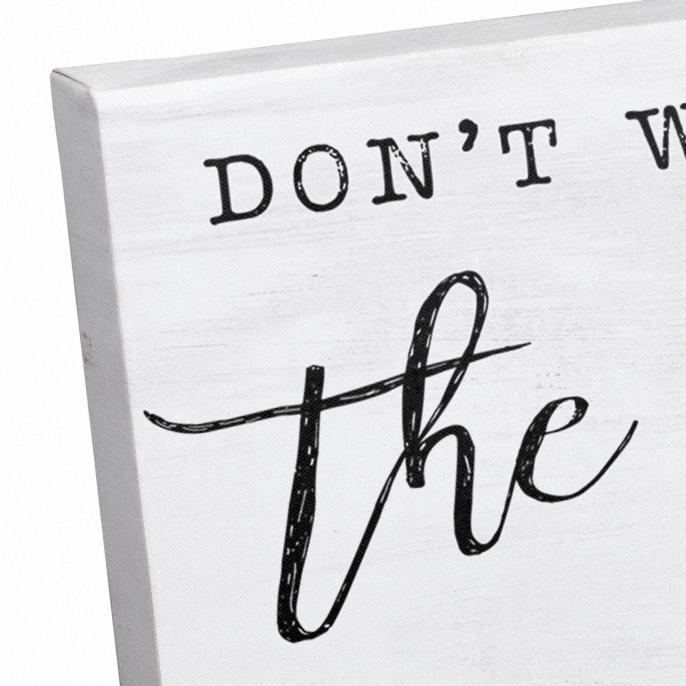 Don't Worry About the Cat Canvas Wall Art