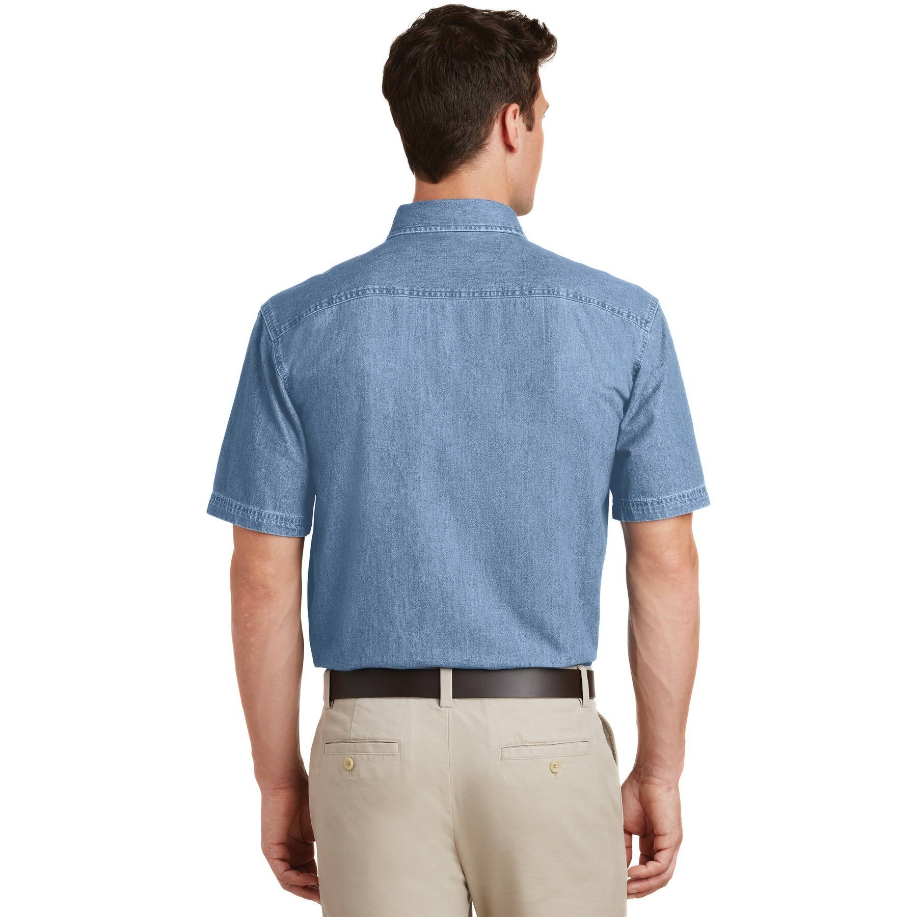 Port &#x26; Company&#xAE; Denim Men&#x27;s Short Sleeve Shirt