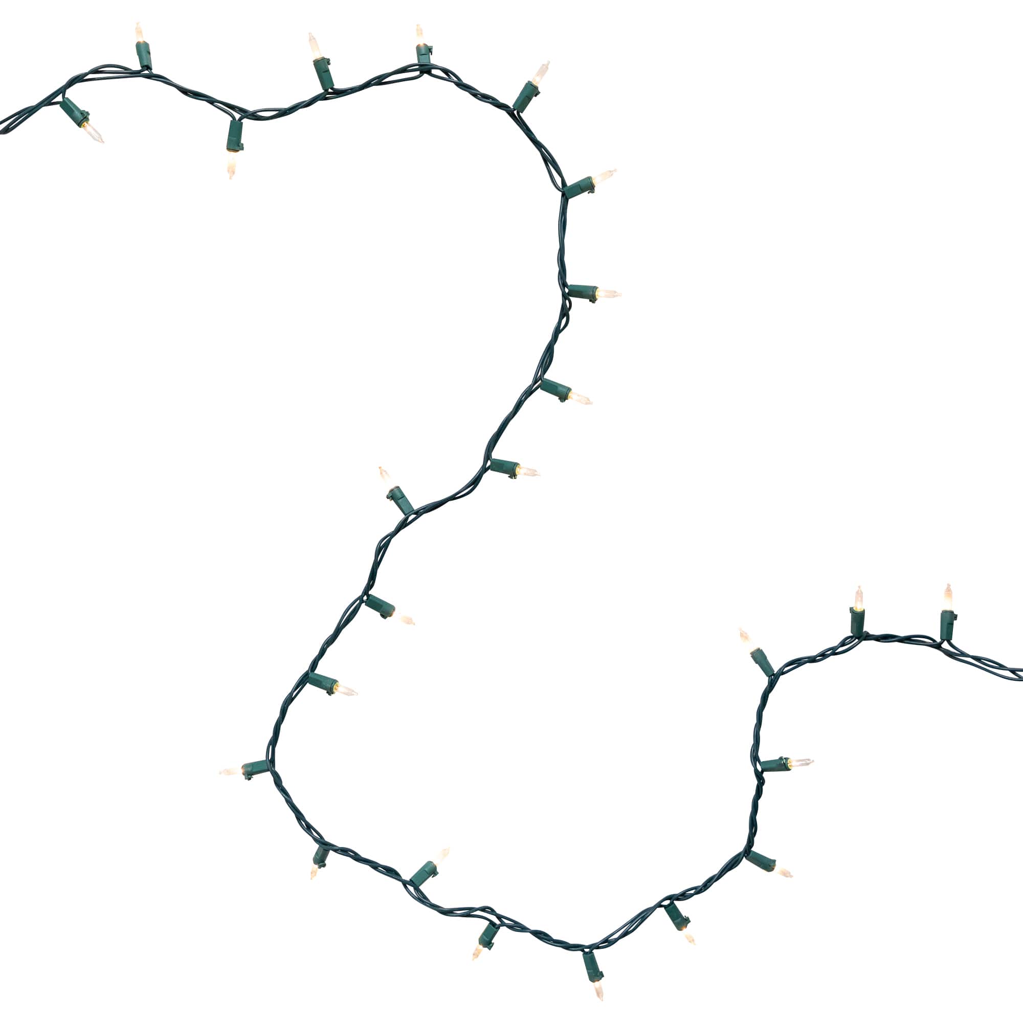 100ct. Mini Christmas String Lights with Green Wire