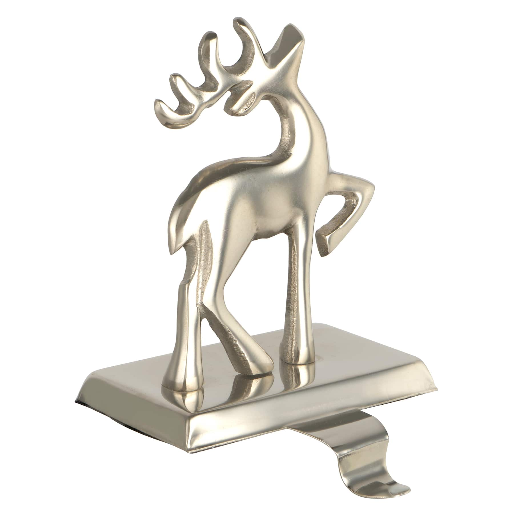 Silver Reindeer Stocking Holder by Ashland&#xAE;