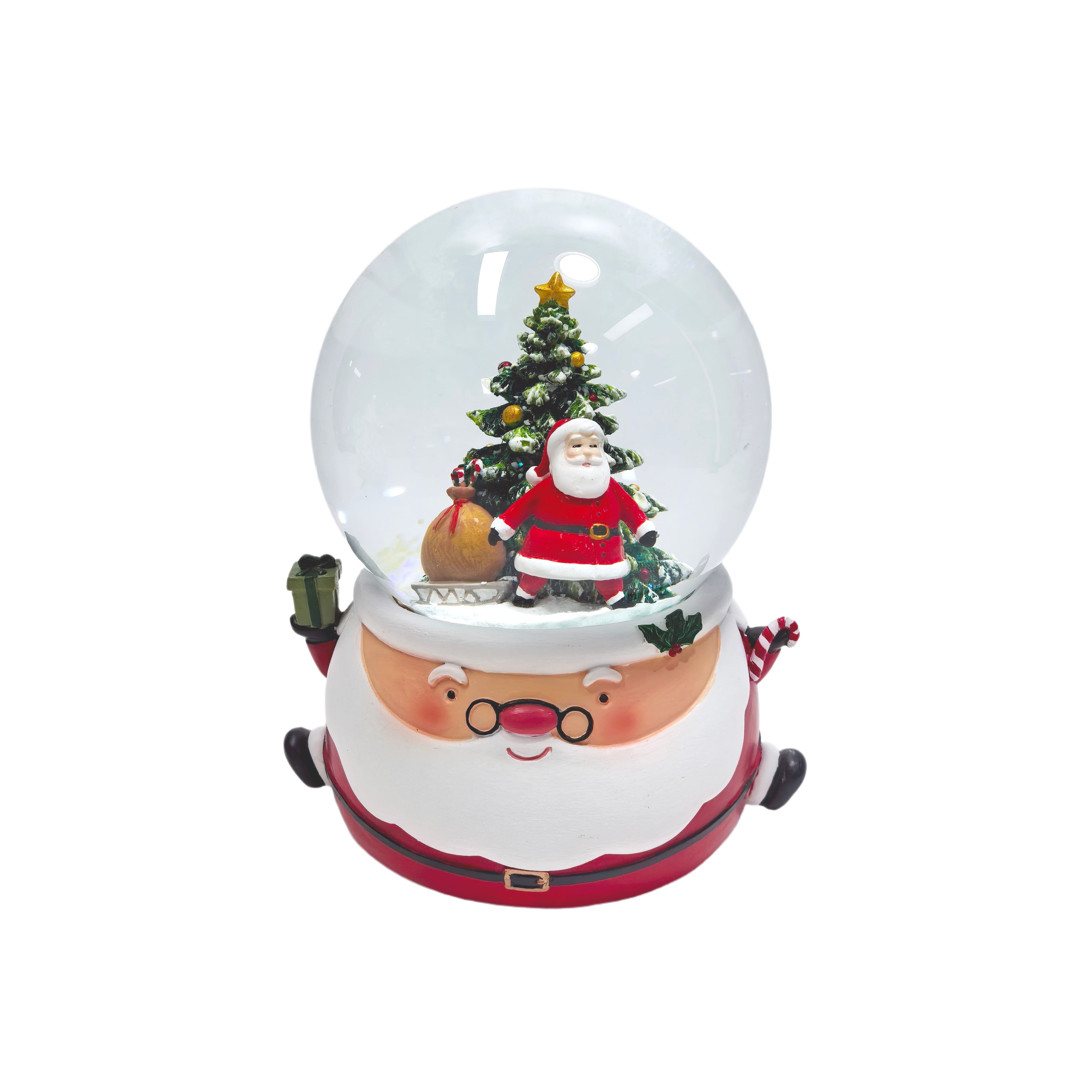 5.75&#x22; Santa with Christmas Tree Water Globe by Ashland&#xAE;