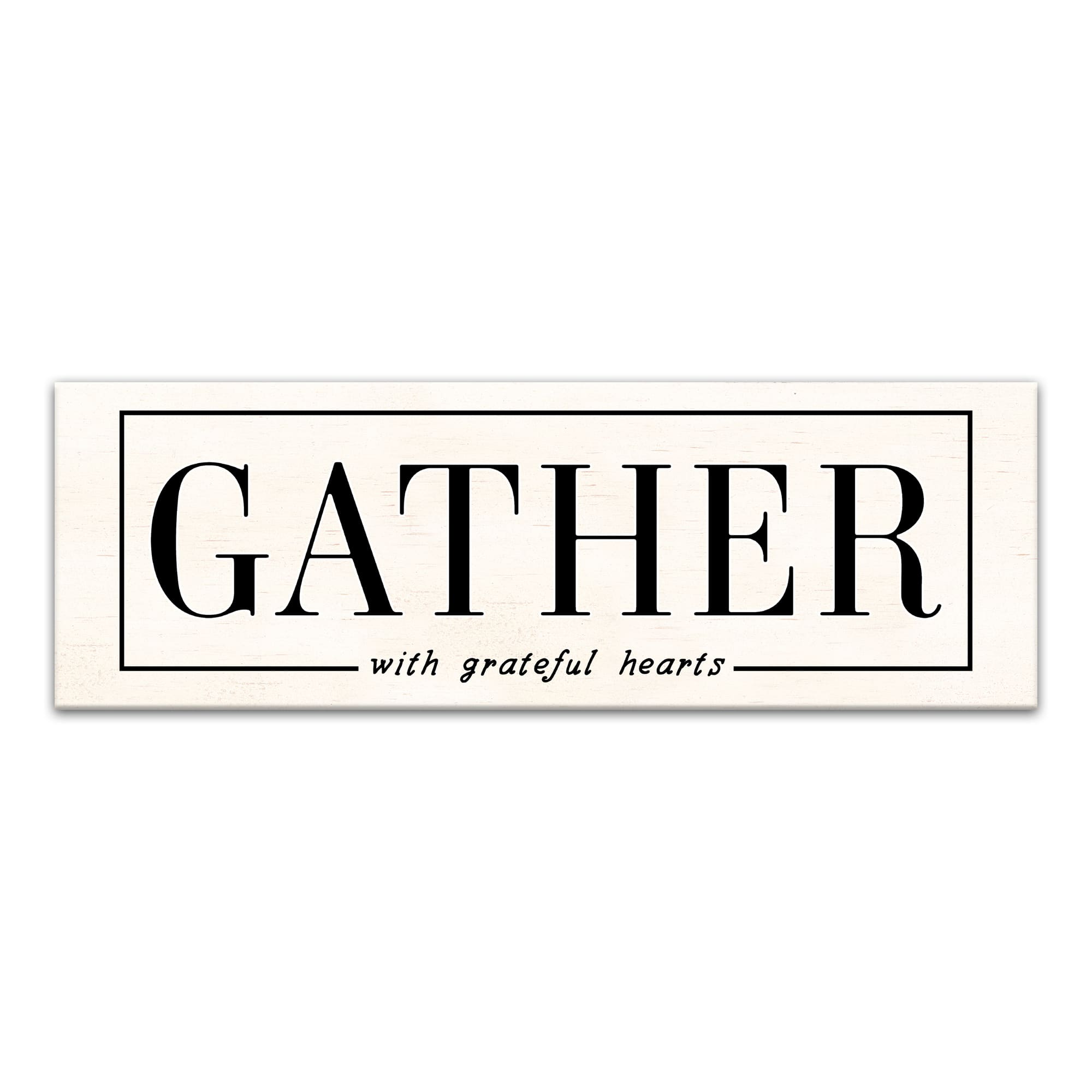 Gather Here with Grateful Hearts Canvas Wall Art