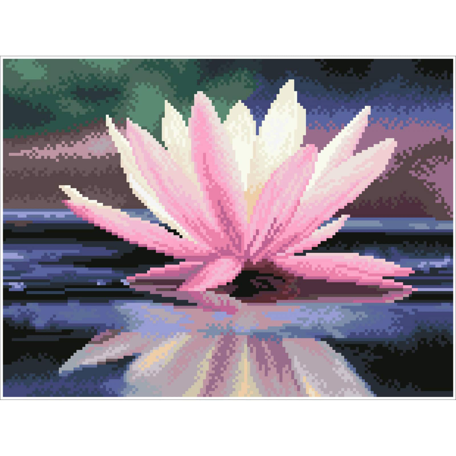 Diamond Dotz&#xAE; Intermediate Reflections Pre-Framed Diamond Painting Kit