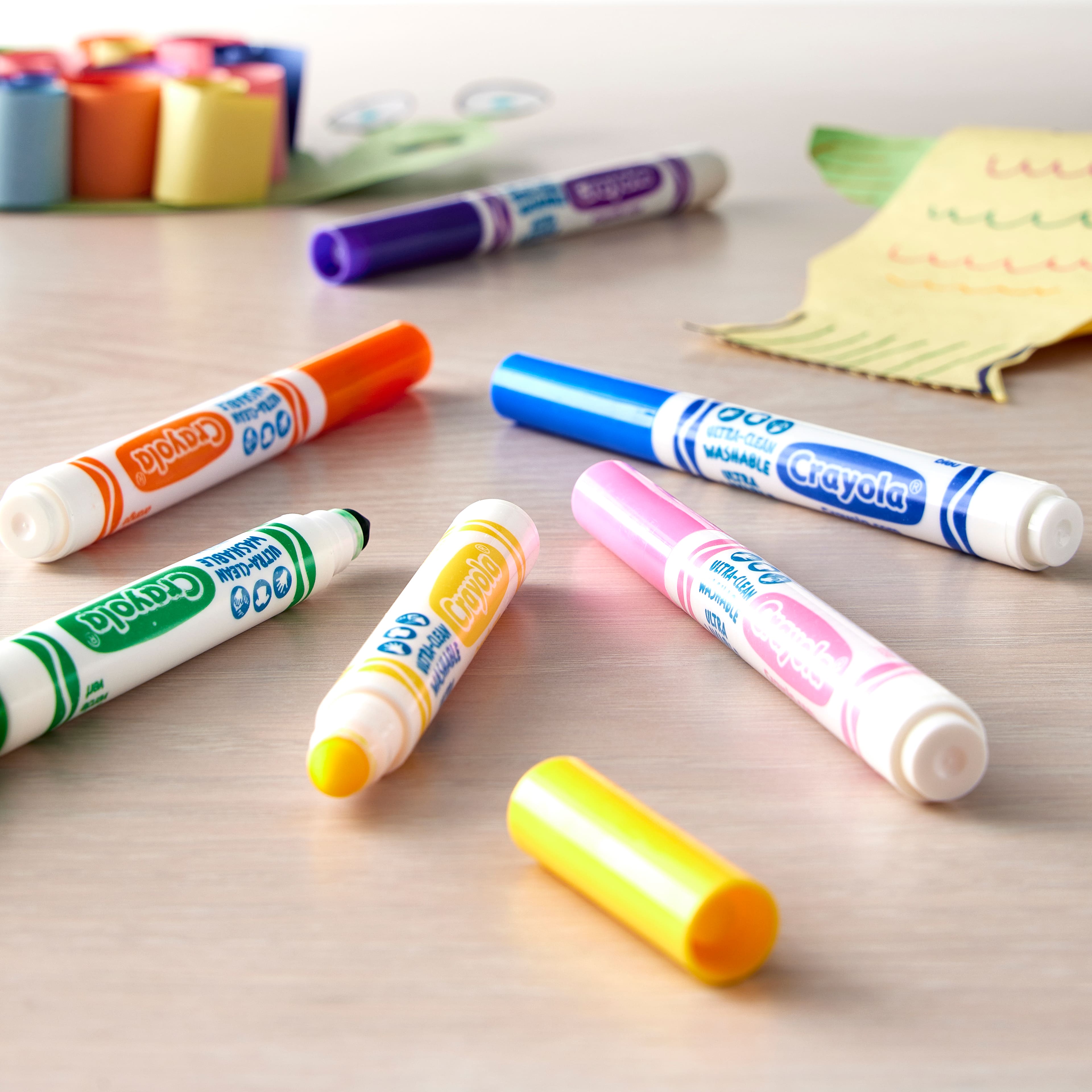 12 Packs: 10ct. (120 total) Crayola® Ultra-Clean Broad Line Classic Color Markers