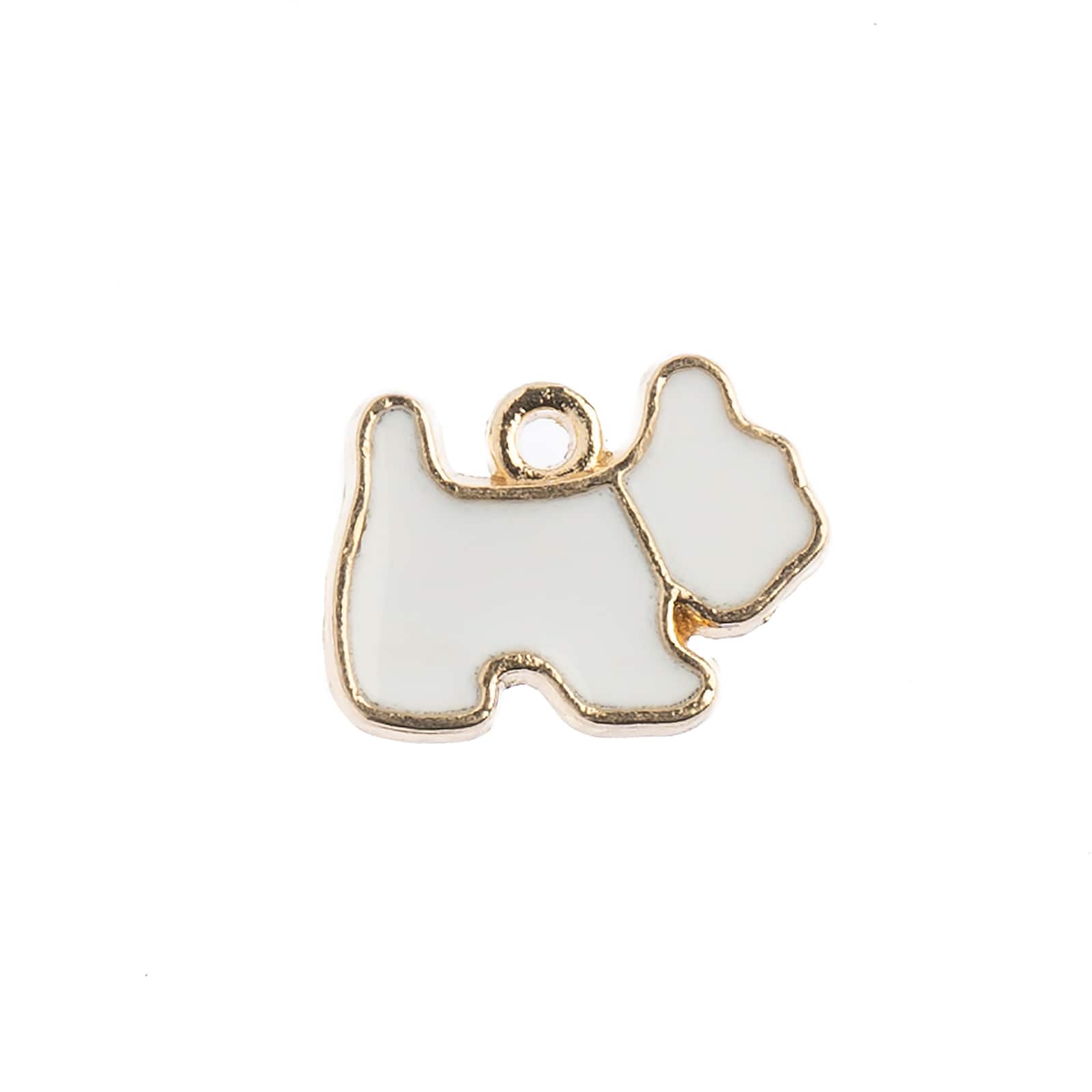 John Bead Sweet & Petite Scottie Dog Charms, 10ct.