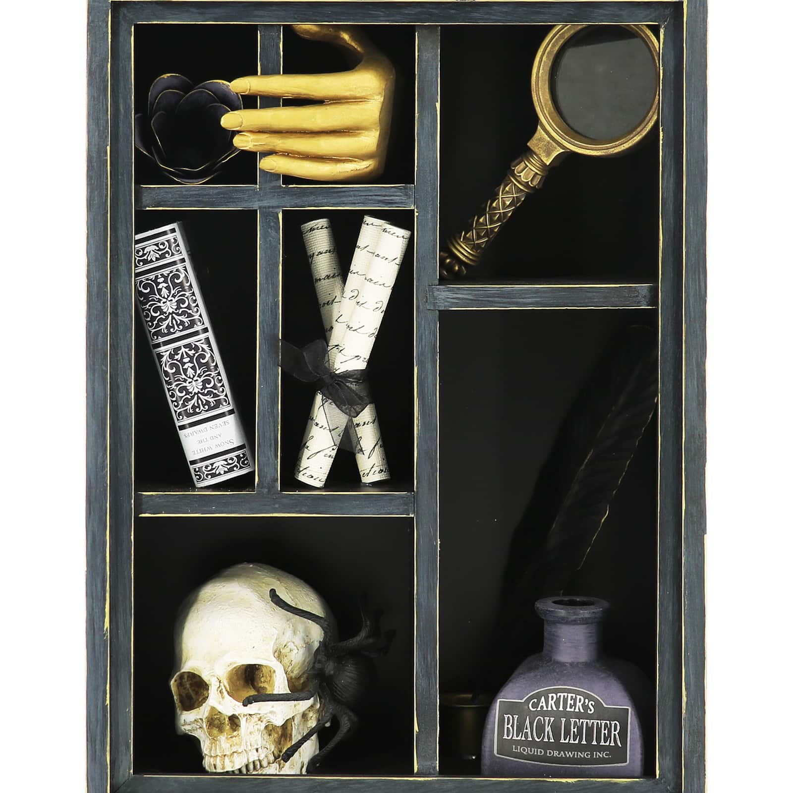 15.5" Black Spooky Tabletop Cabinet by Ashland®