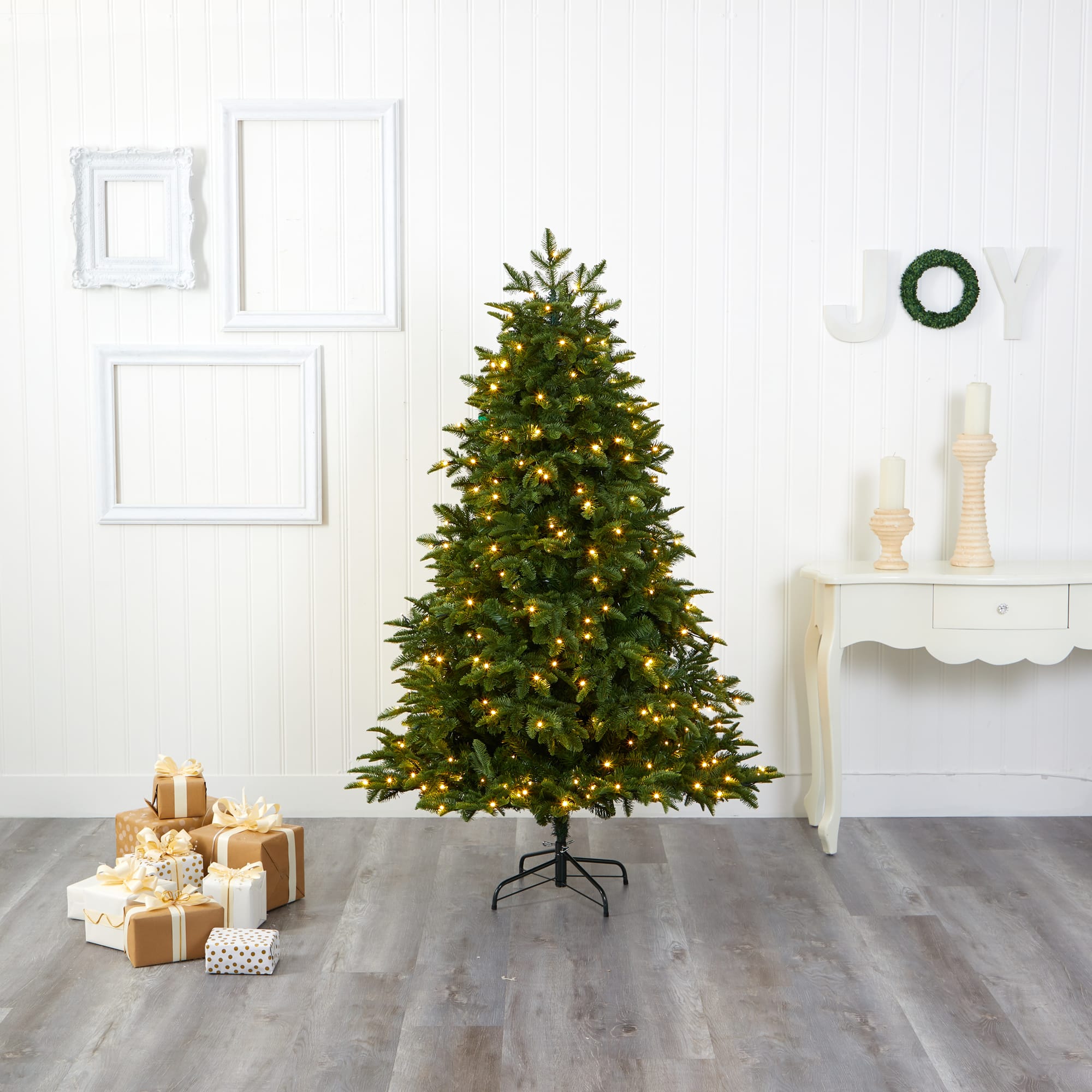 6ft. Pre-Lit Wyoming Fir Artificial Christmas Tree with Clear LED Lights