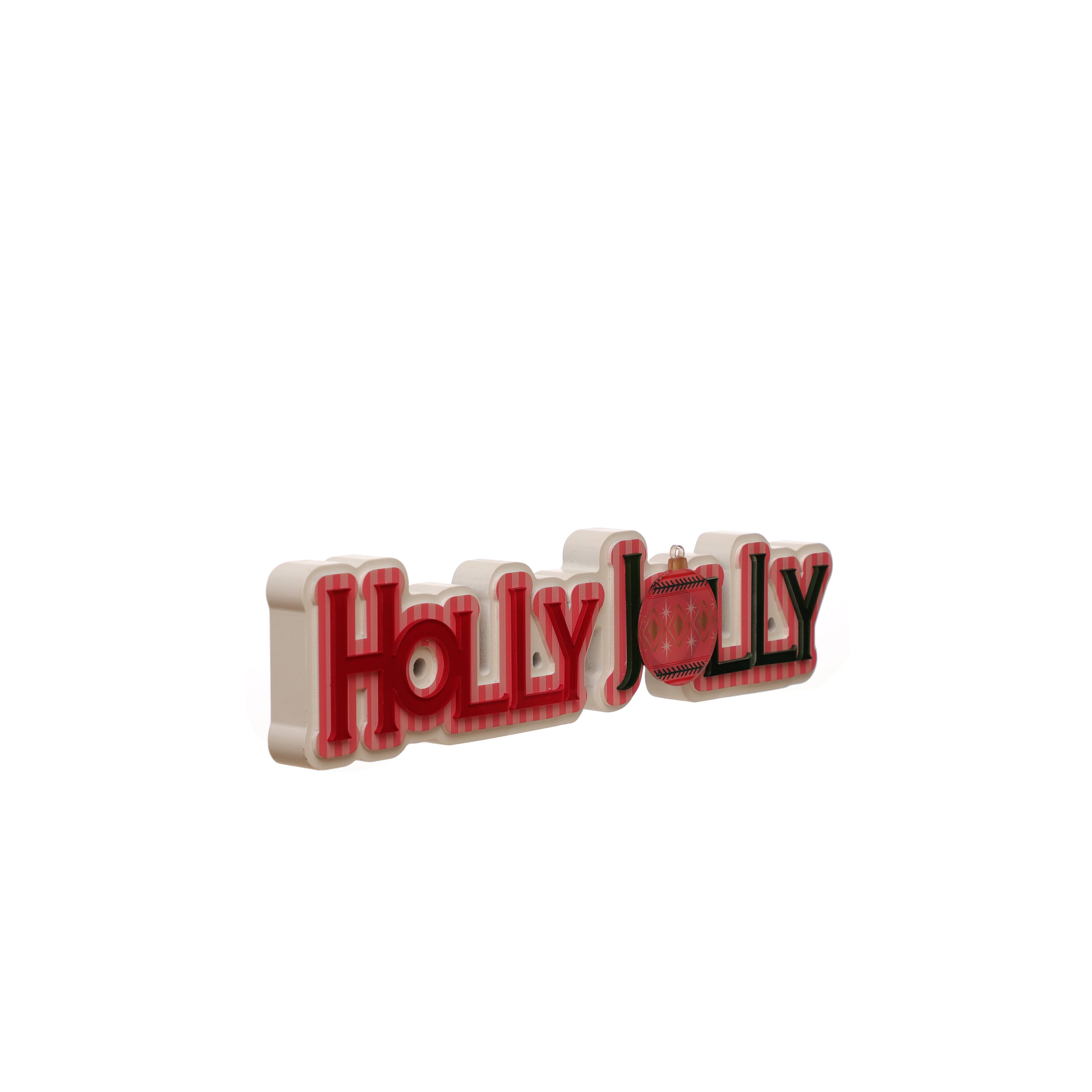15.5&#x22; Pink &#x26; Black Holly Jolly Tabletop D&#xE9;cor by Ashland&#xAE;