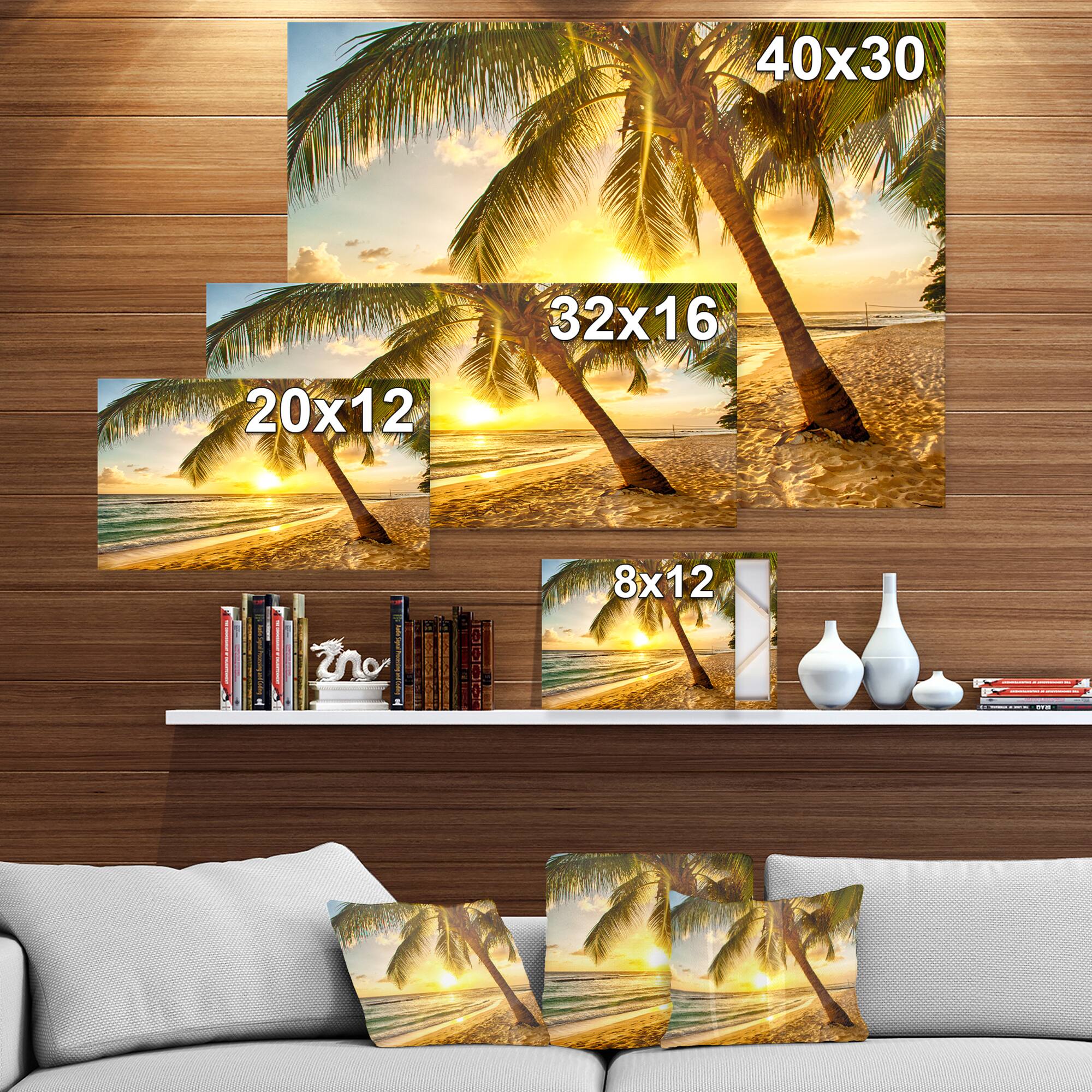 Designart - Tropical Island - Sea & Shore Photographic on wrapped Canvas