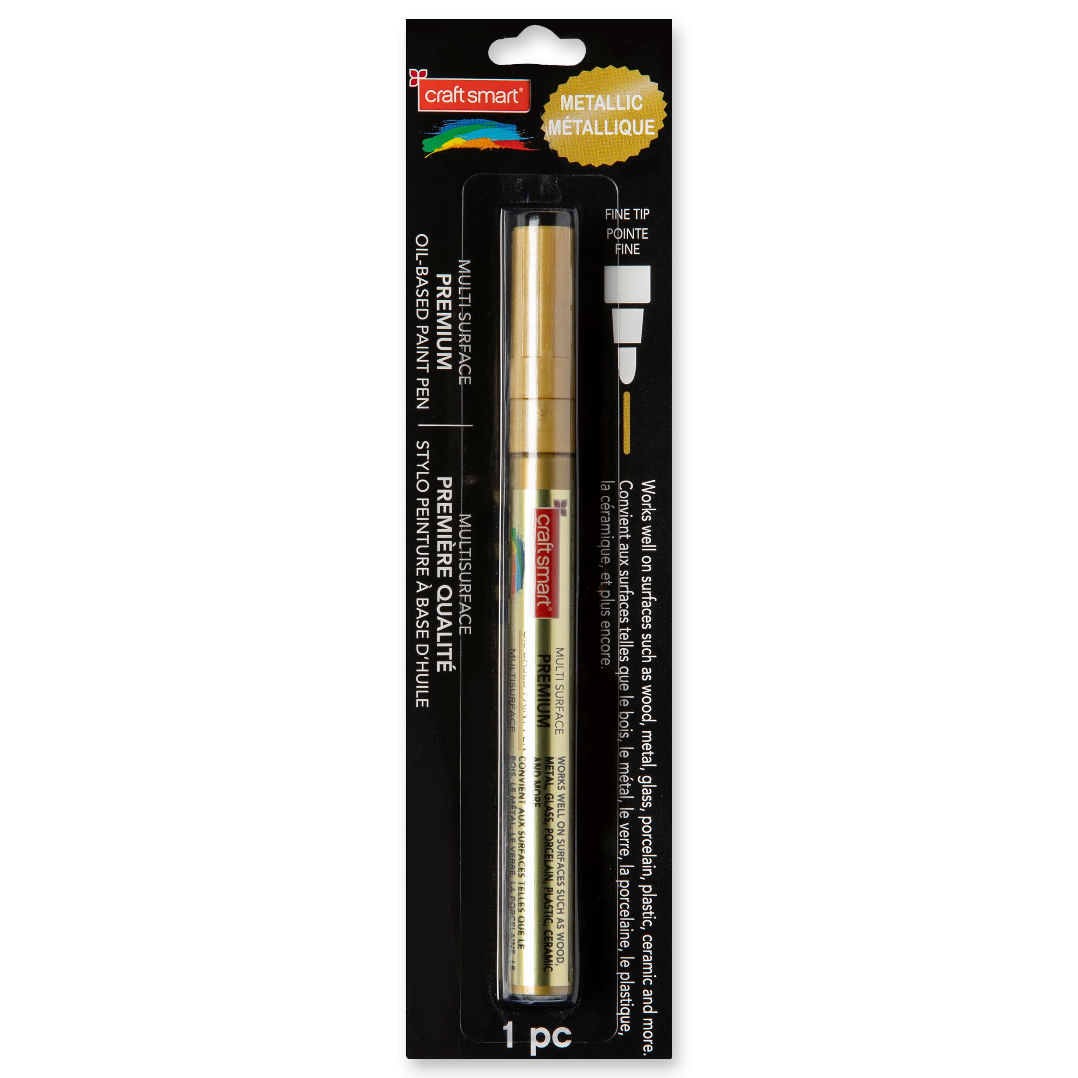 12 Pack: Metallic Fine Tip Multi-Surface Premium Oil-Based Paint Pen by Craft Smart&#xAE;