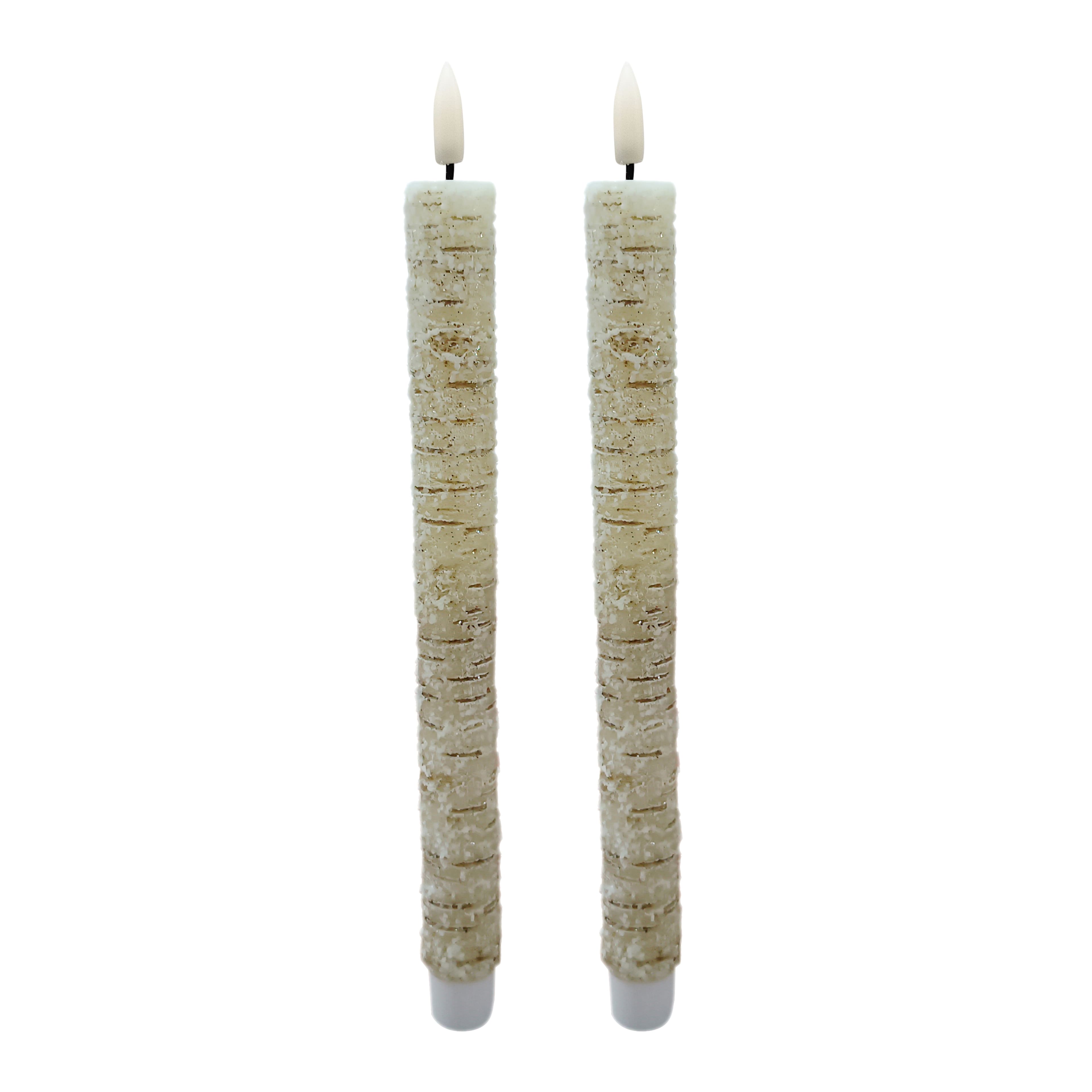 11&#x22; Birch LED Wax Taper Candles, 2ct. by Ashland&#xAE;