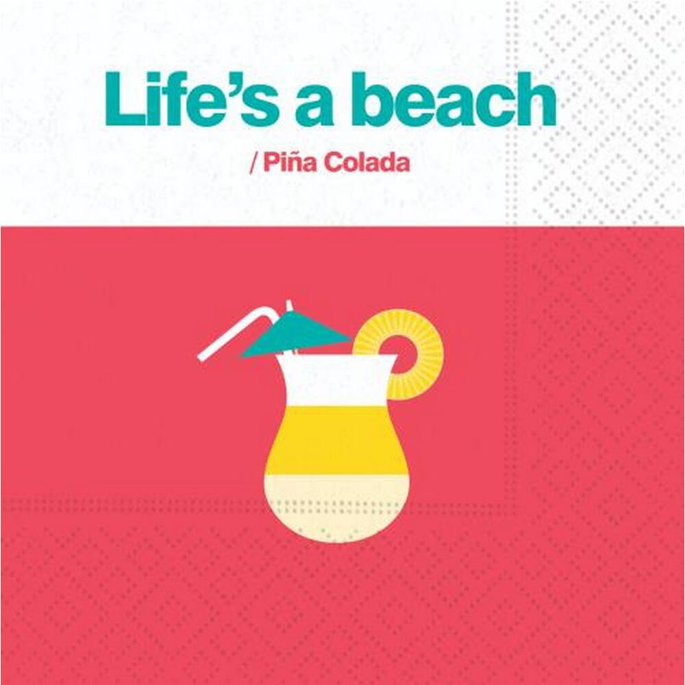 JAM Paper Life's A Beach Cocktail Napkins, 40ct.