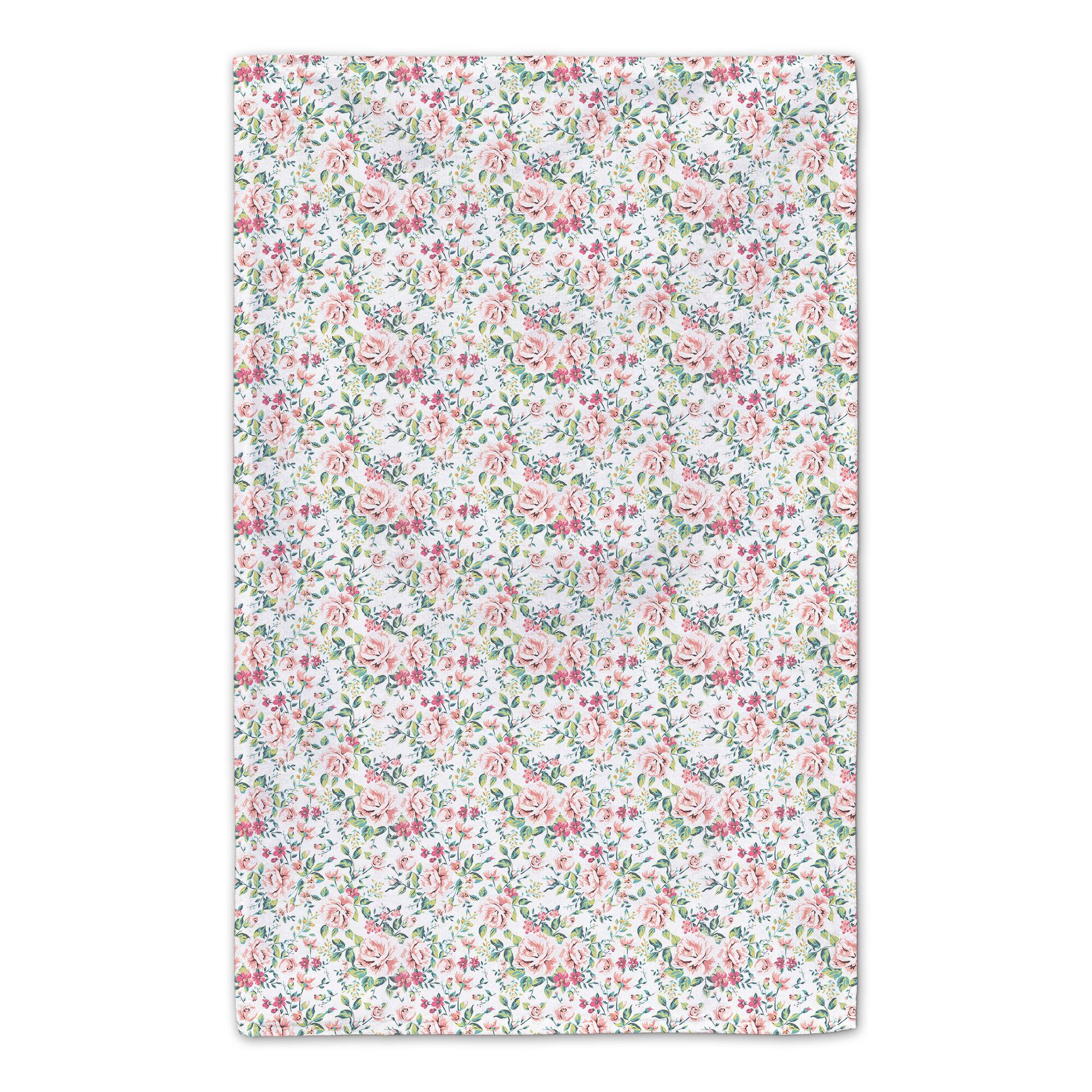 Floral Rabbit Tea Towel - Set of 2
