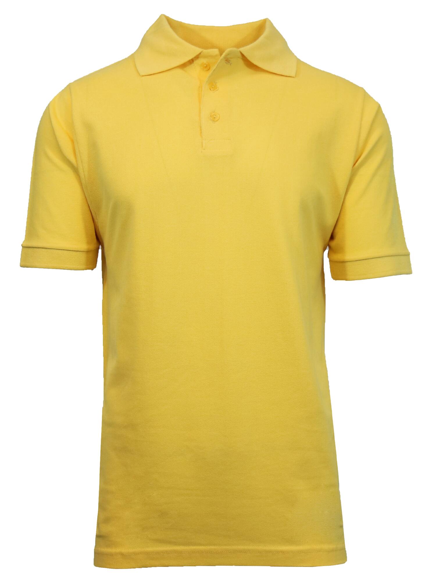 Galaxy By Harvic School Uniform Short Sleeve Boy's Pique Polo Shirt