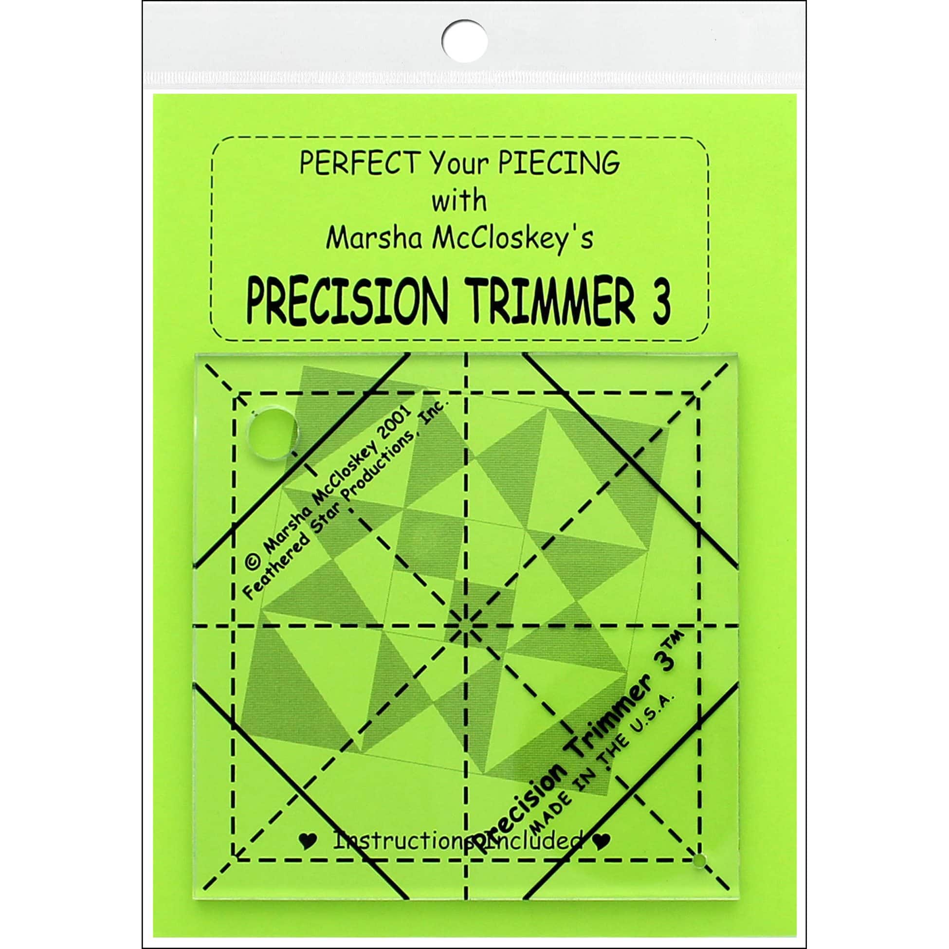 Feathered Star Precision Trimmer 3 Ruler, 3.5