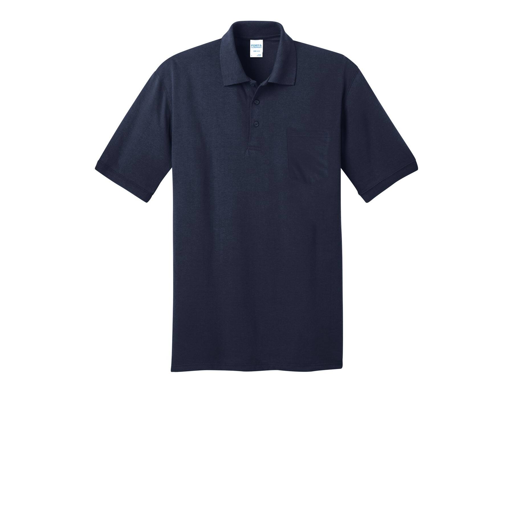Port & Company® Core Blend Jersey Knit Adult Pocket Polo