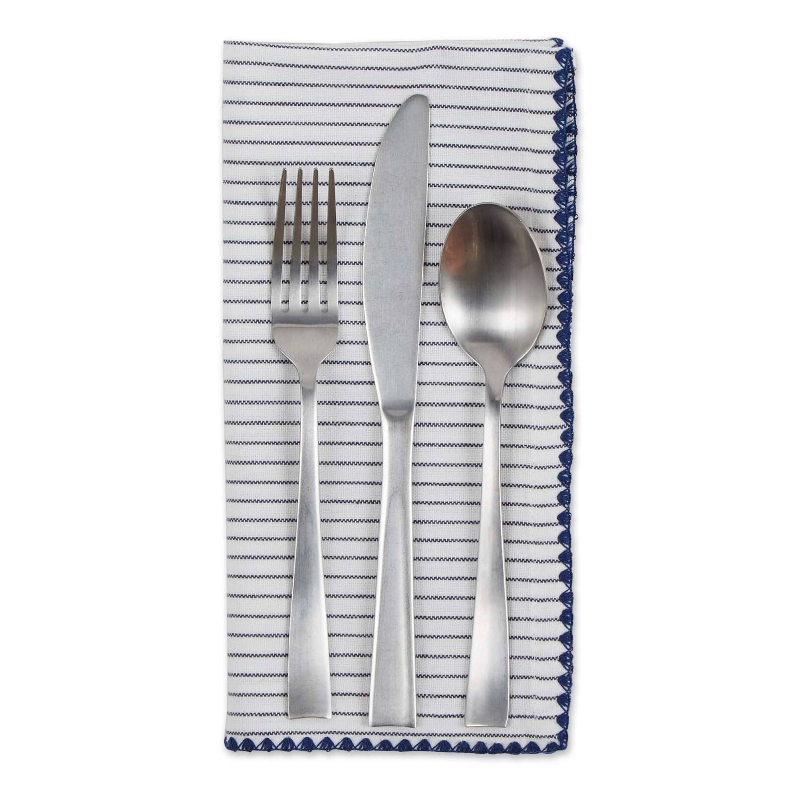 Chef Micro Stripe Embellished Napkin, 4ct.