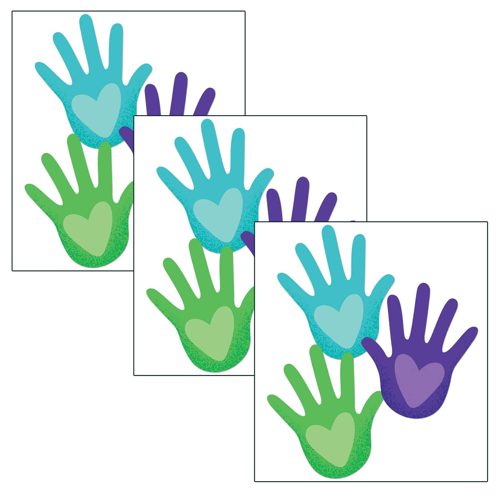 Carson Dellosa Education® One World Hands With Hearts Cut Outs 3 Packs