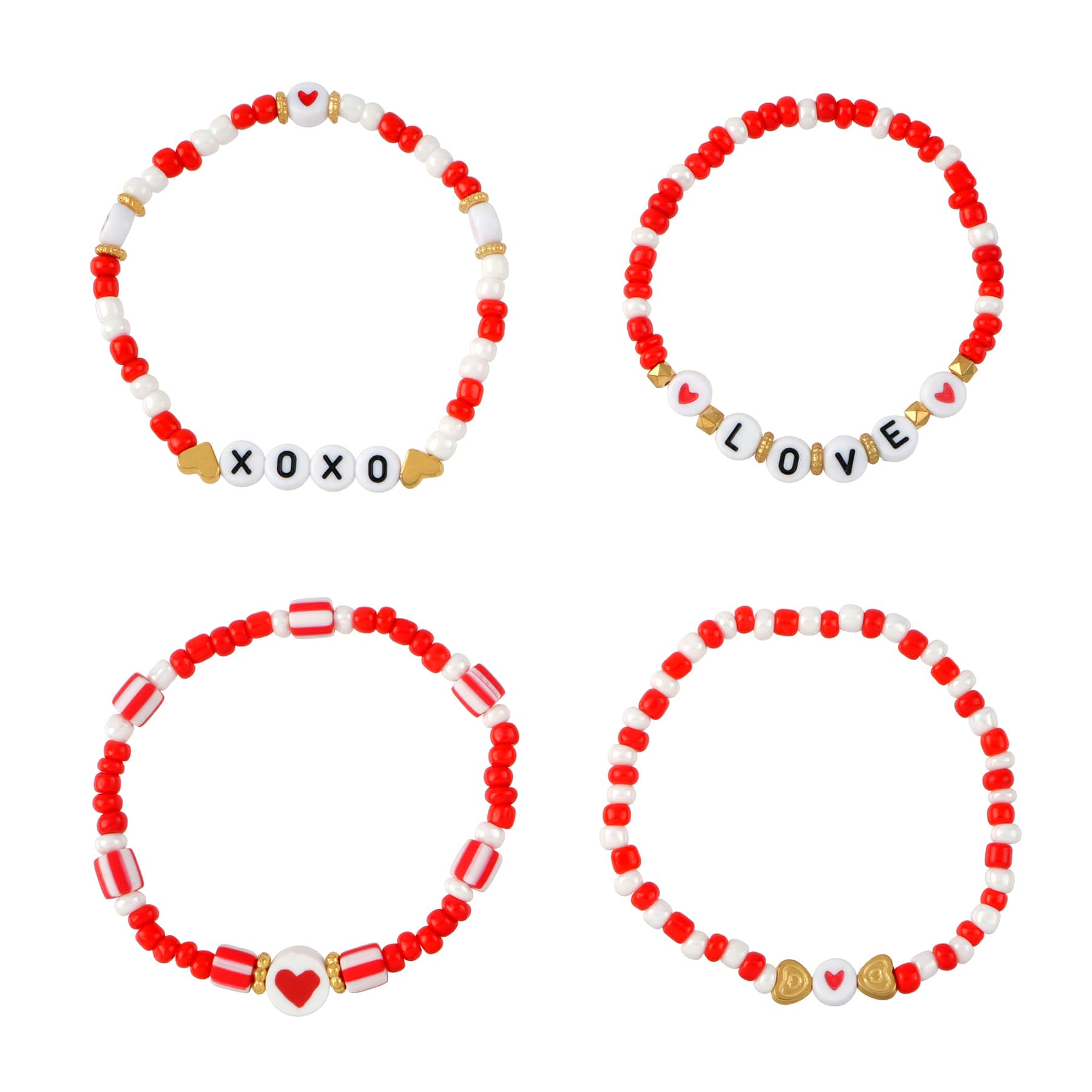 Red & White Bracelet Set by Celebrate It™