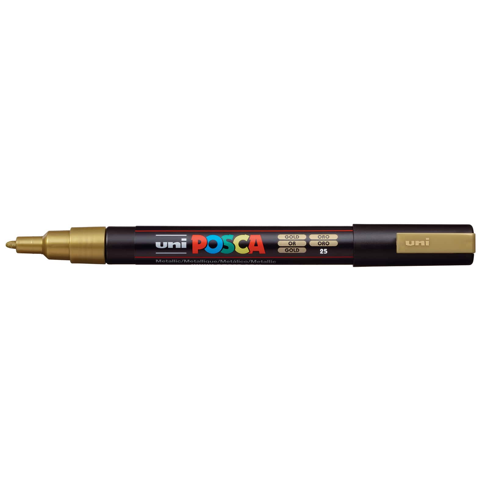 12 Pack: Uni Posca Fine Bullet Tip PC-3M Gold Paint Marker
