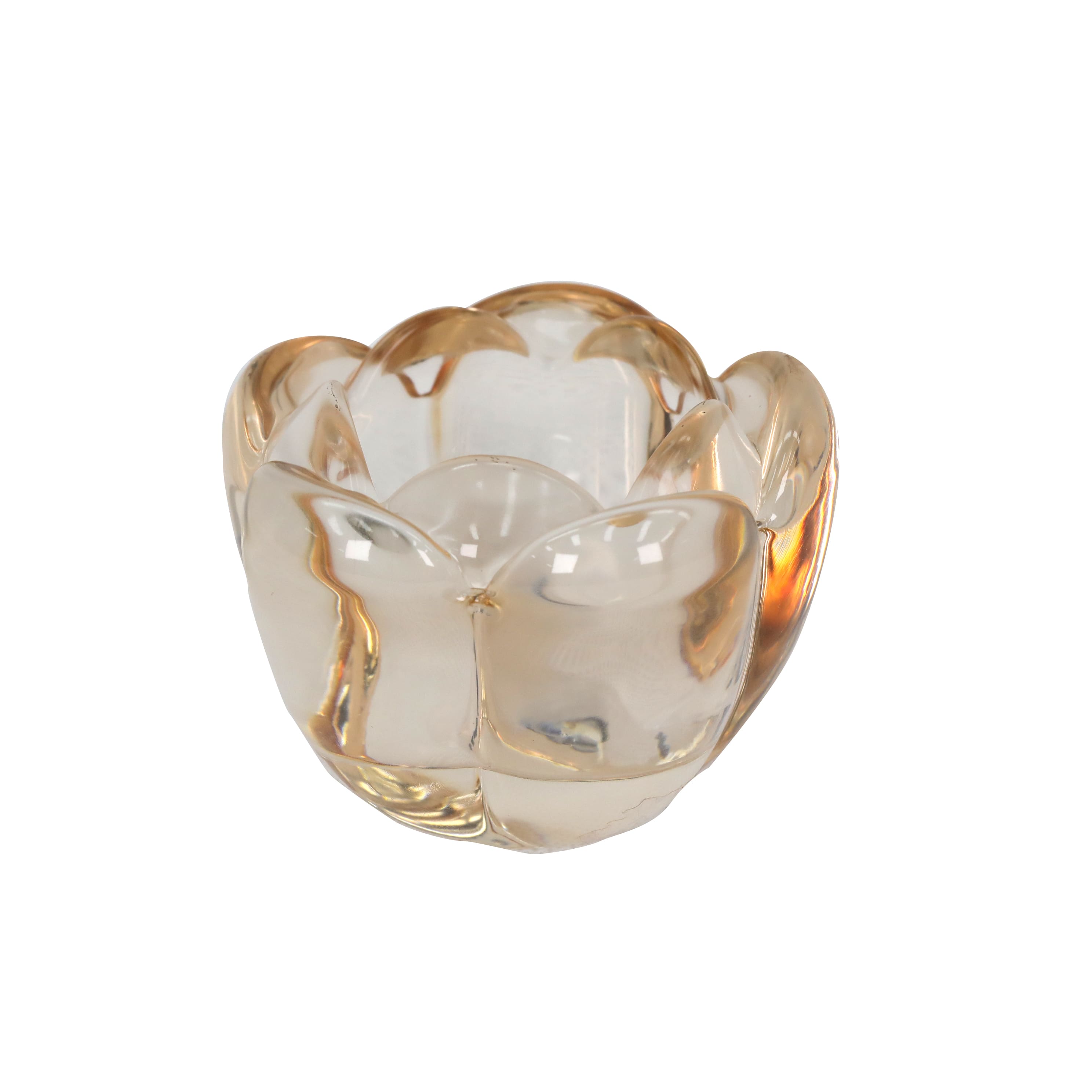 2.5&#x22; Floral Glass Tealight Holder by Ashland&#xAE;