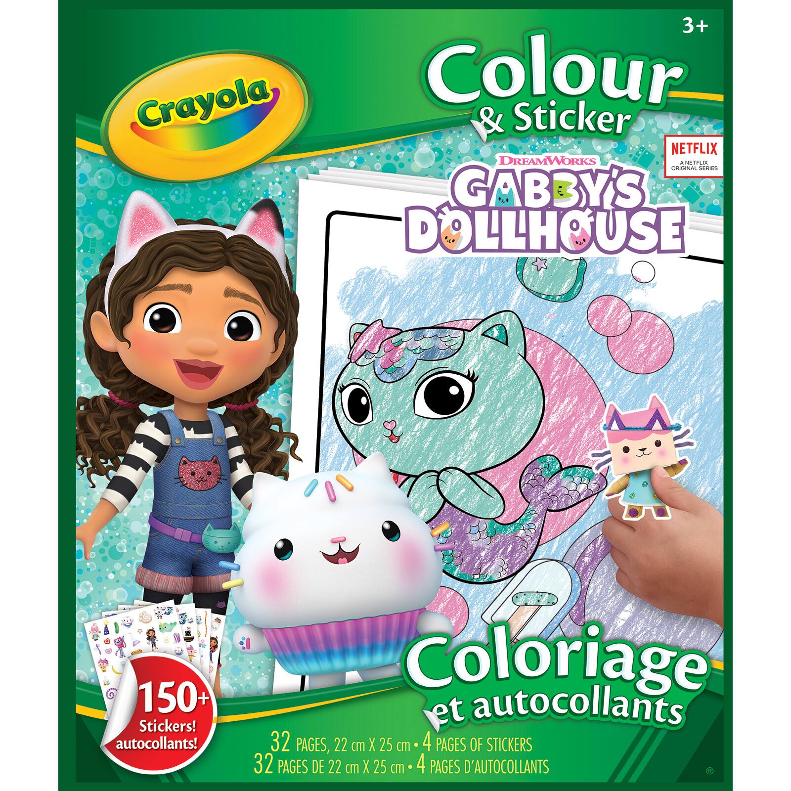 Livret de Coloriage et autocollants Gabby's Dollhouse de Crayola
