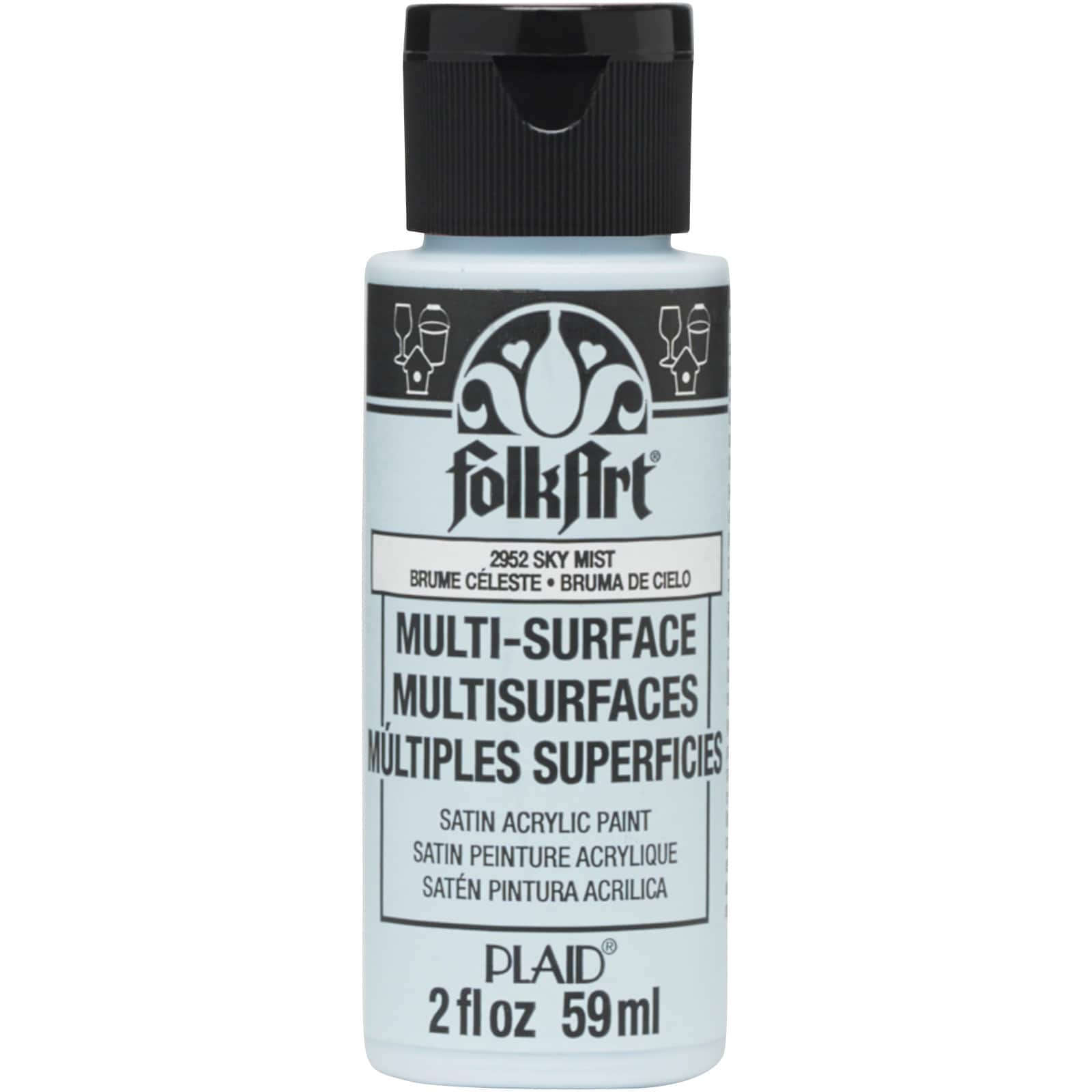12 Pack: FolkArt® Multi-Surface Satin Acrylic Paint, 2oz.