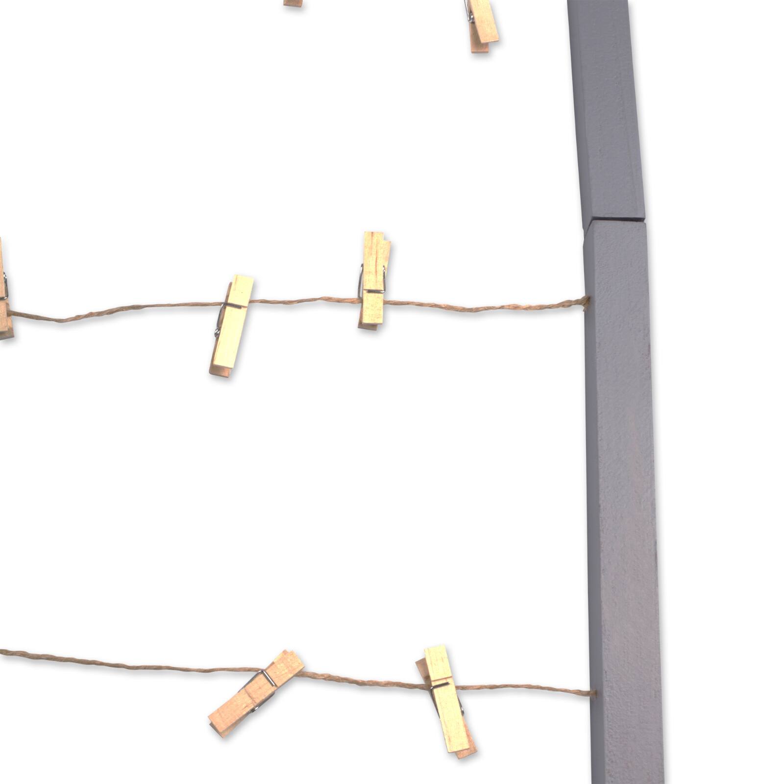 Gray Floating Frame With Clips