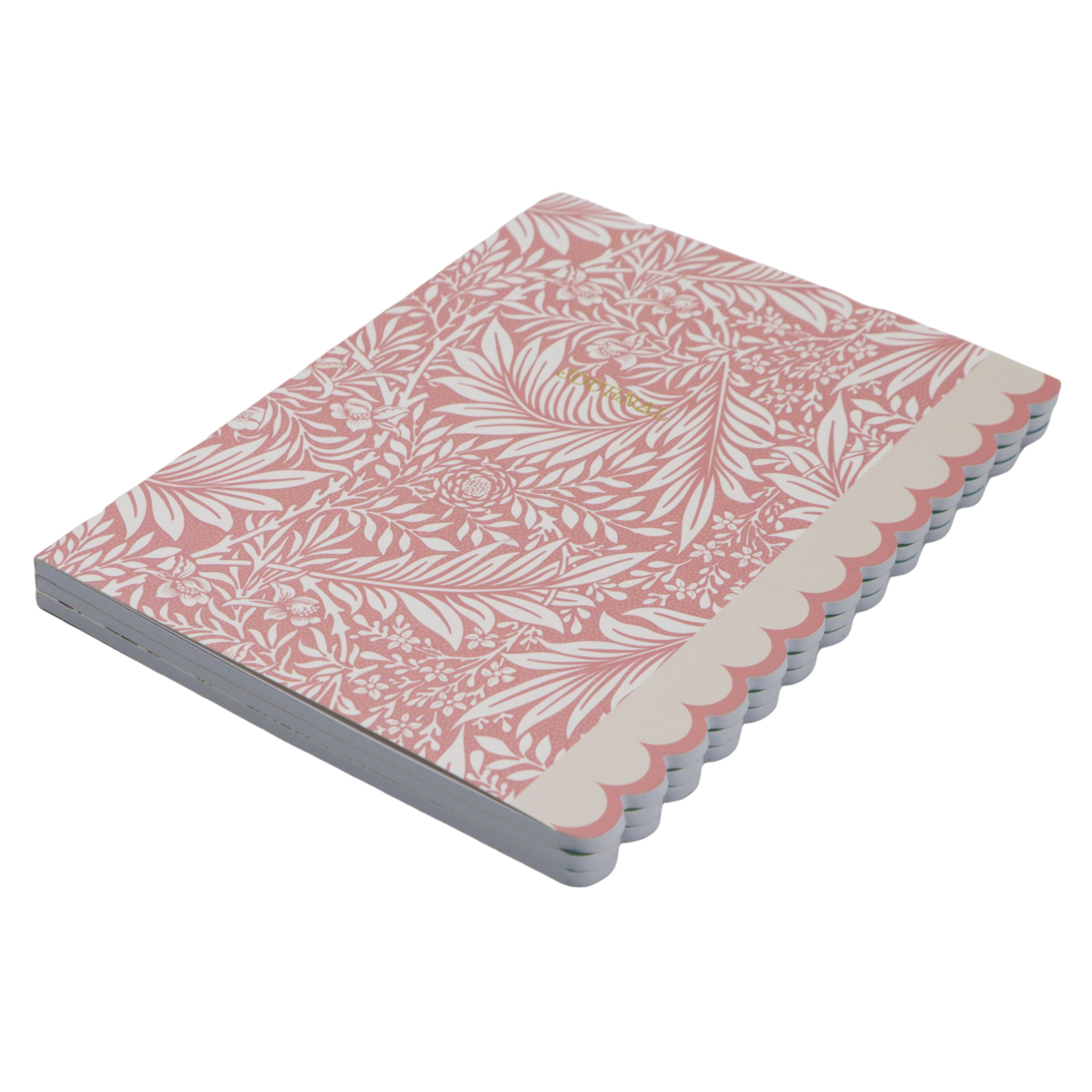 6&#x22; x 8&#x22; Scallop Notebook Set by Fab Finds