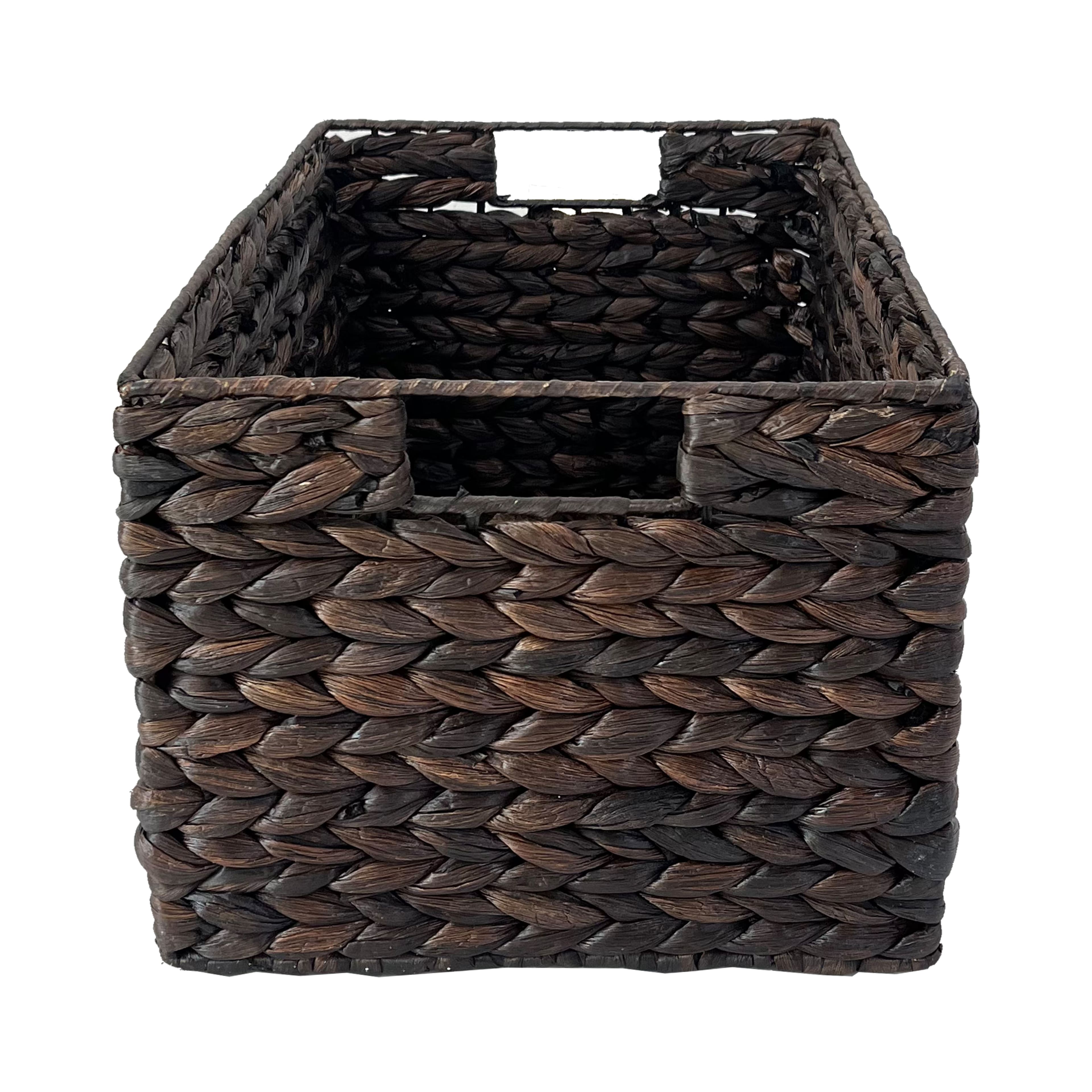 Large Espresso Rectangle Woven Basket by Ashland&#xAE;