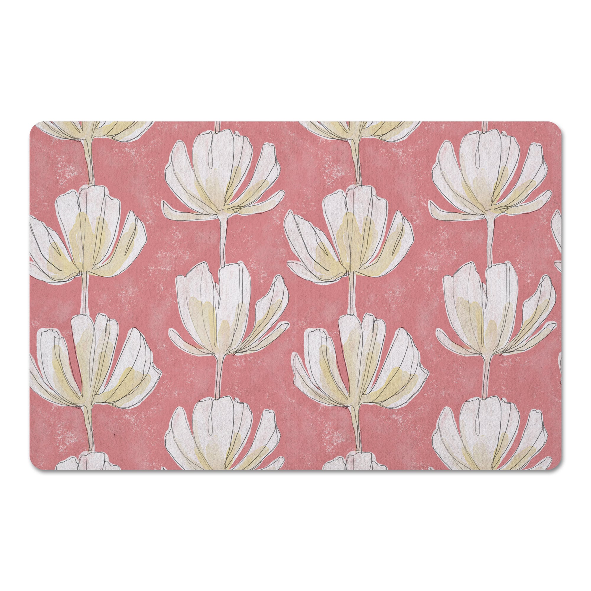 Floral Pattern 27" x 18" Floor Mat