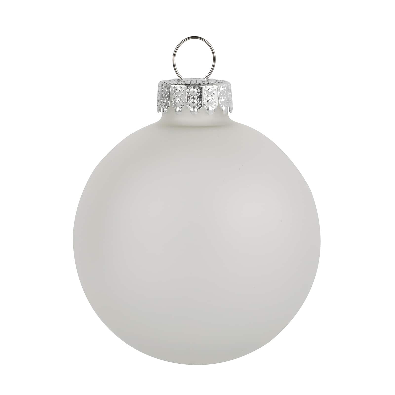 6 Pack 2.5&#x22; Frosted Glass Ball Ornaments by Ashland&#xAE;