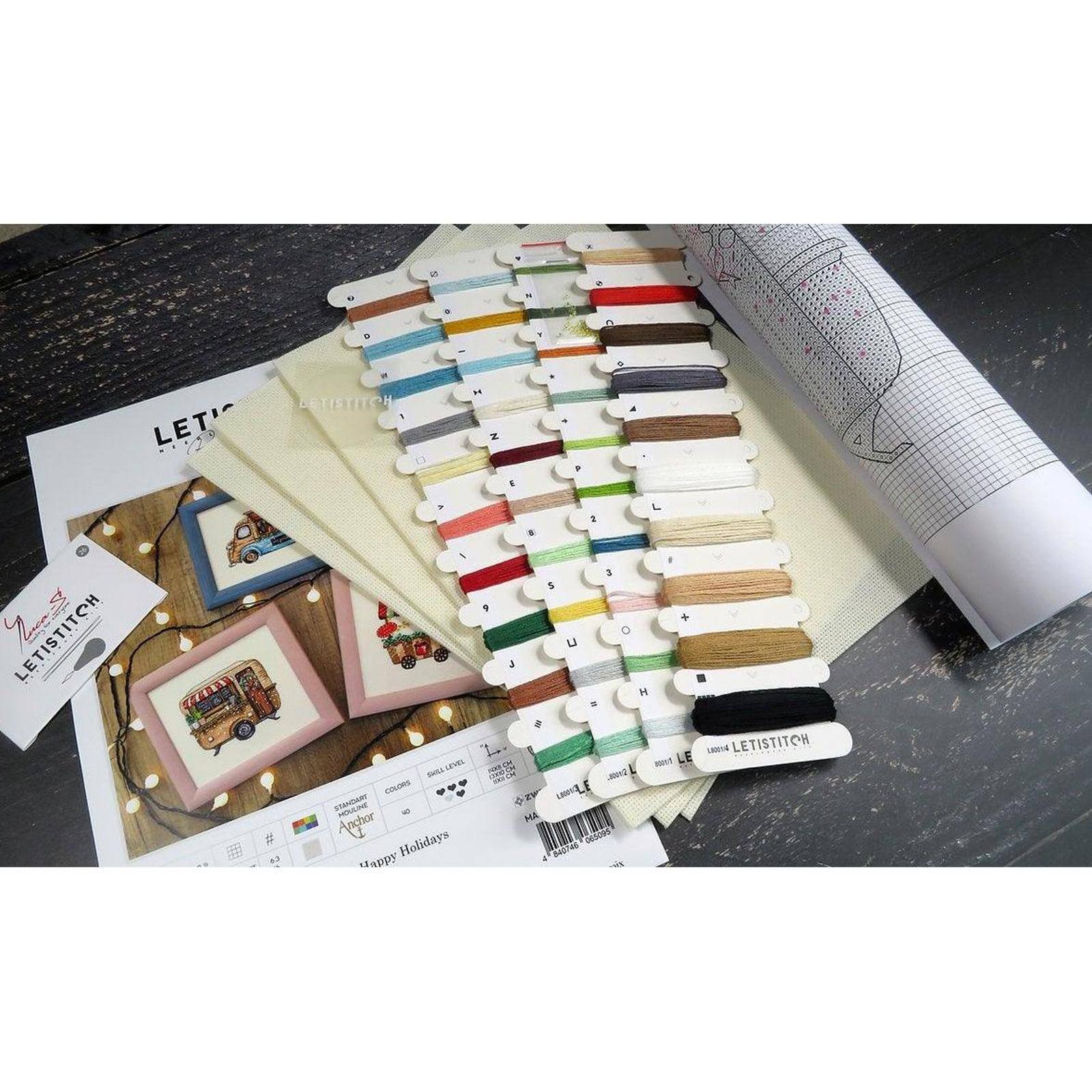 Letistitch Early Evening In Avola Counted Cross Stitch Kit