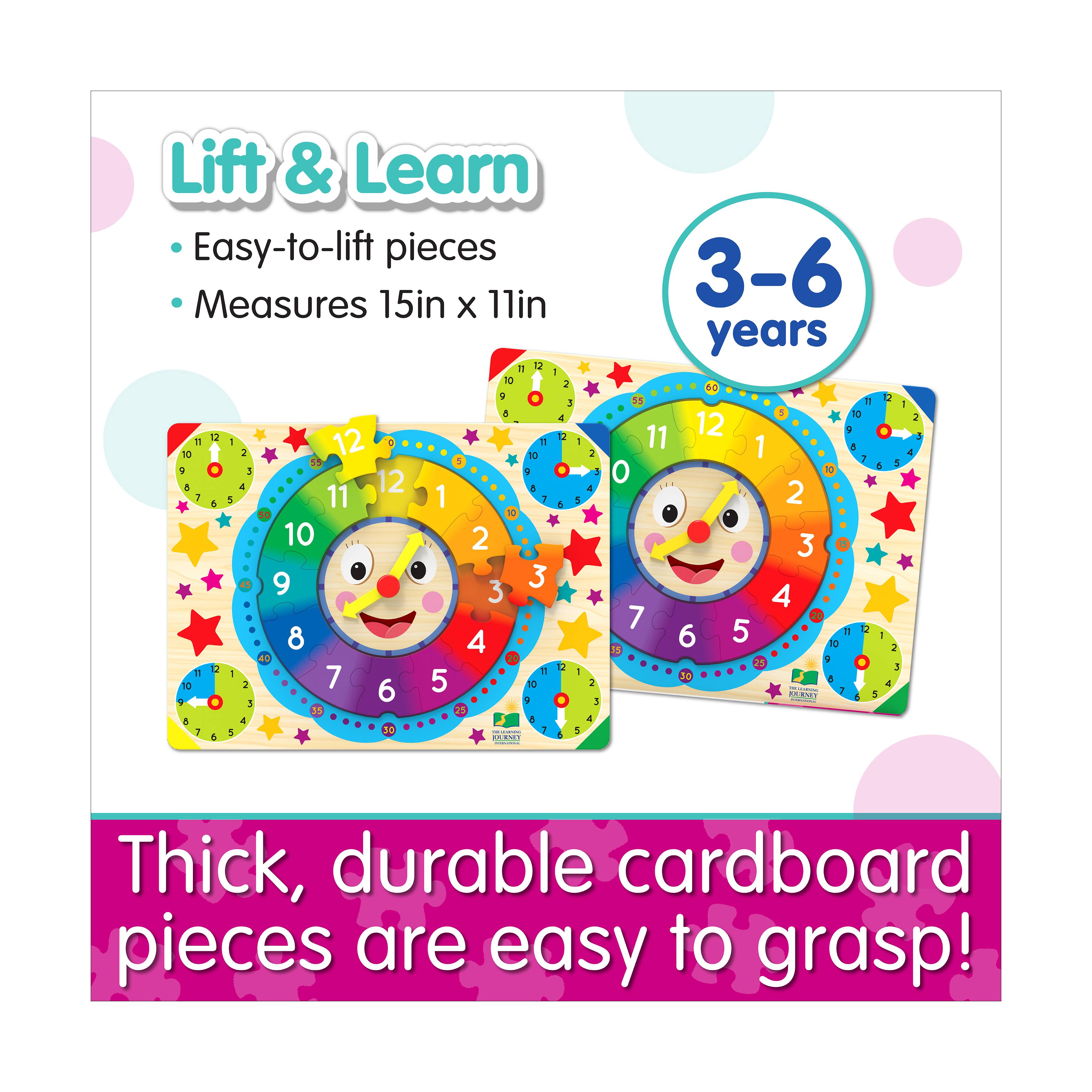Lift &#x26; Learn Puzzle - Clock: 12 Pcs
