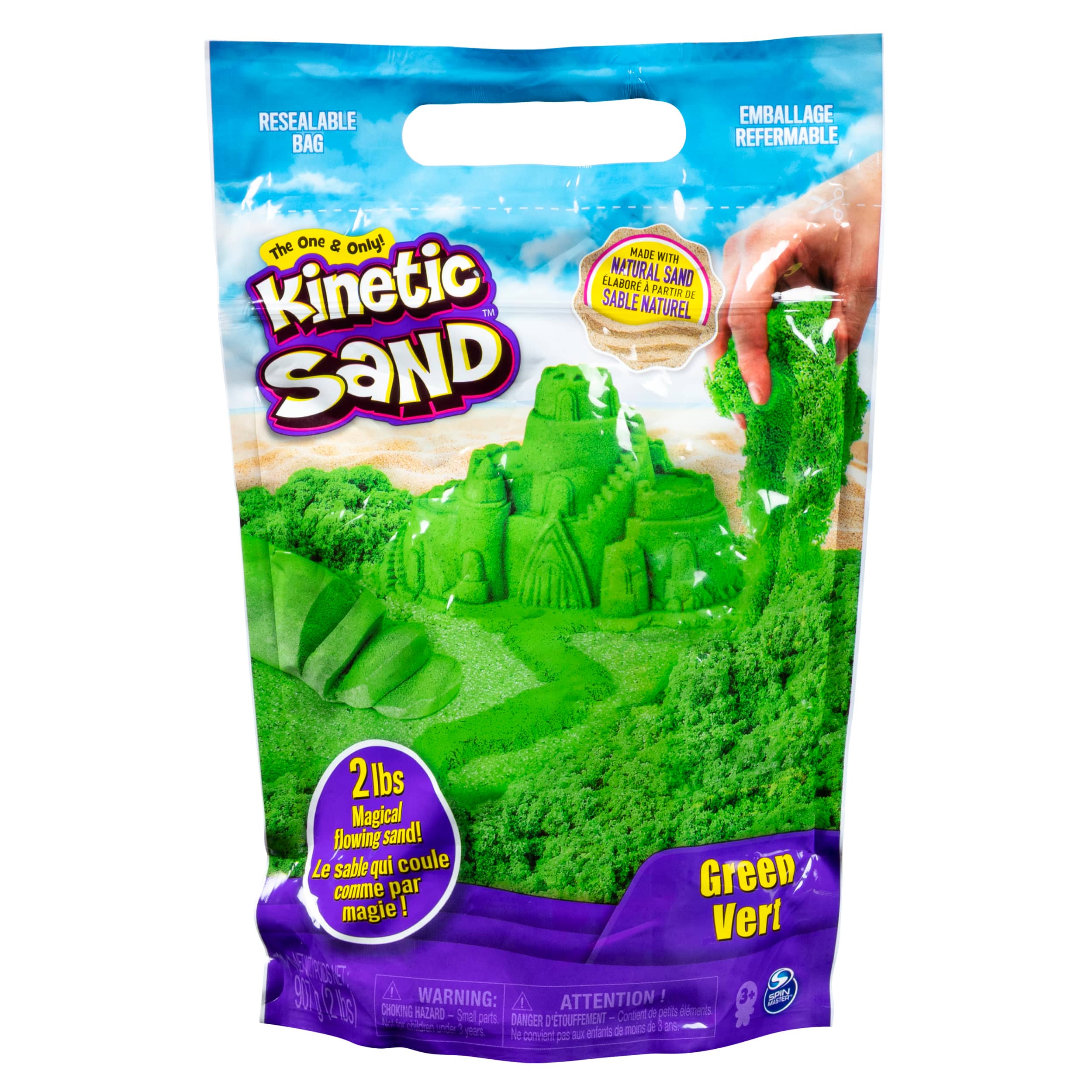 Kinetic Sand recharge 900g bleu vert violet